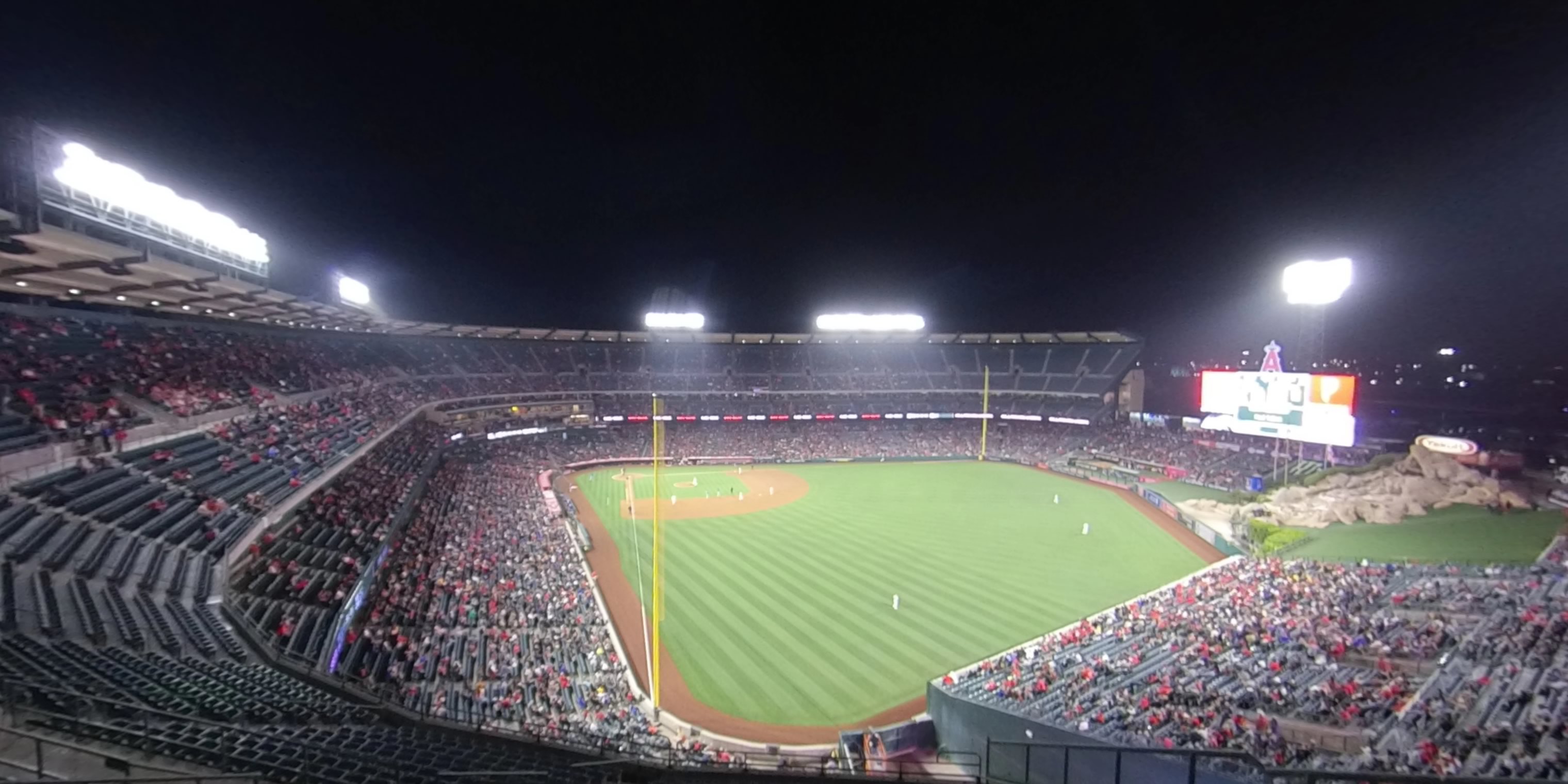 section 539 panoramic seat view  - angel stadium