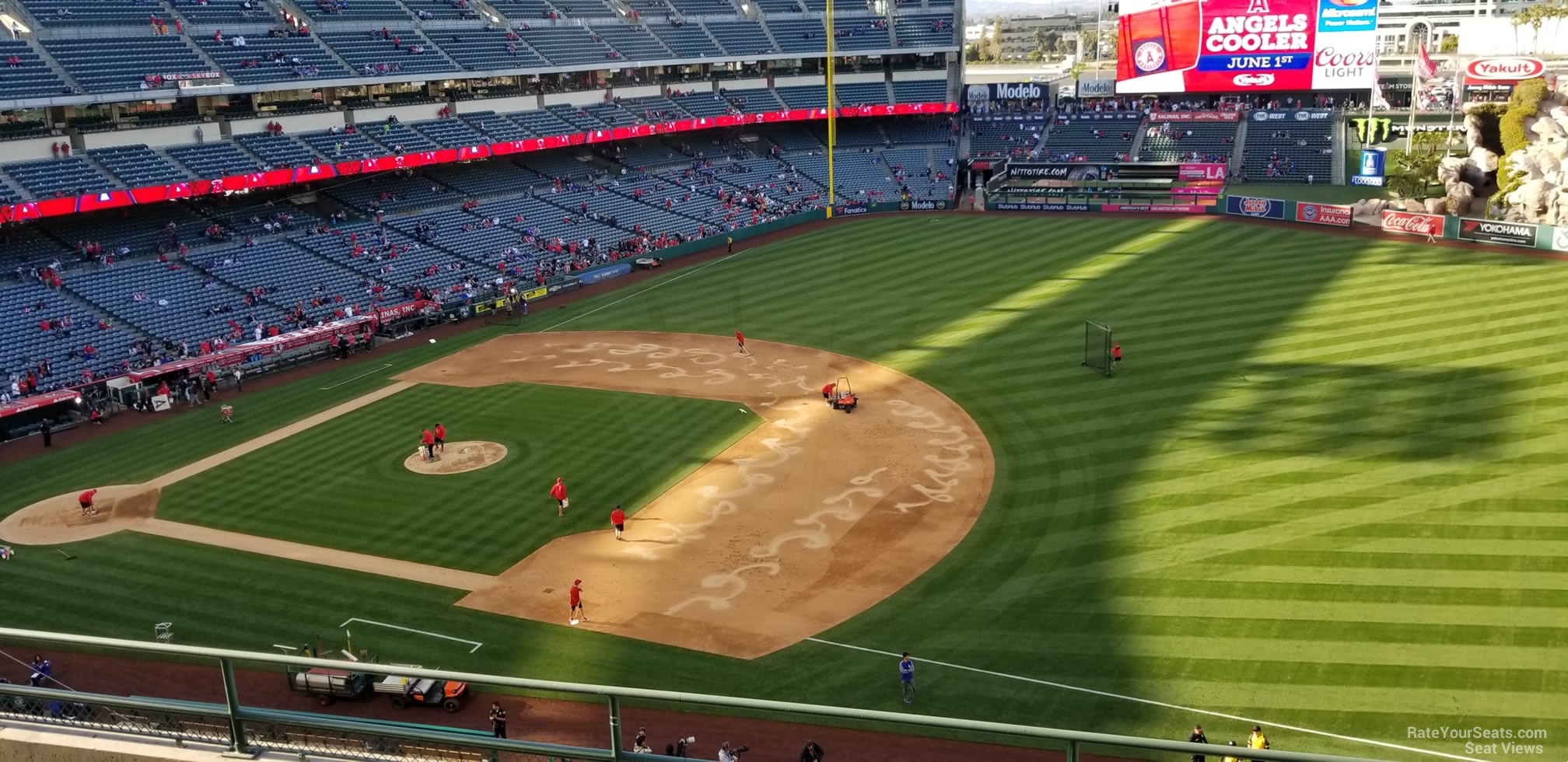 Shaded and Covered Seating at Angel Stadium 