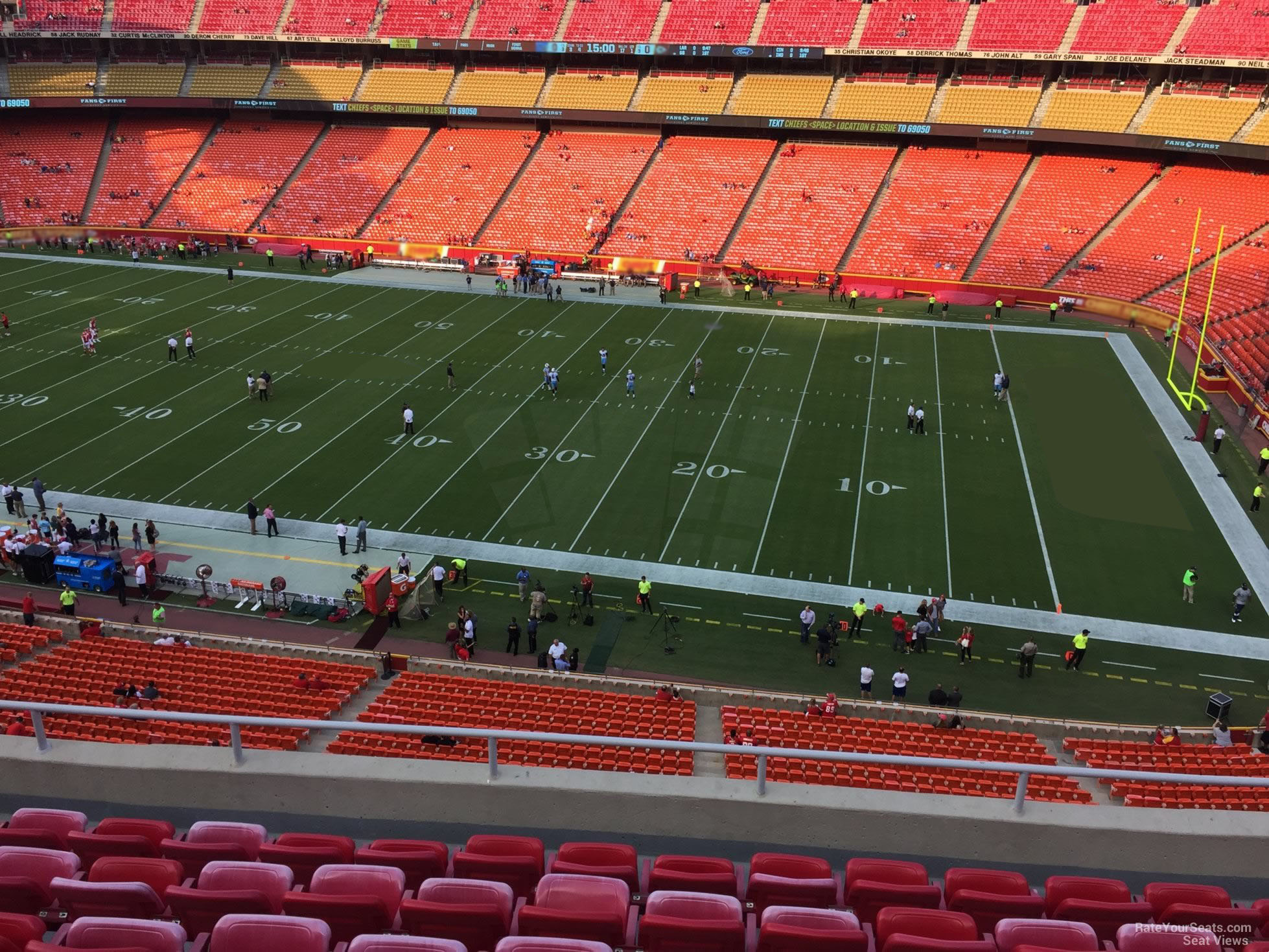 Chiefs Seating Chart Rows