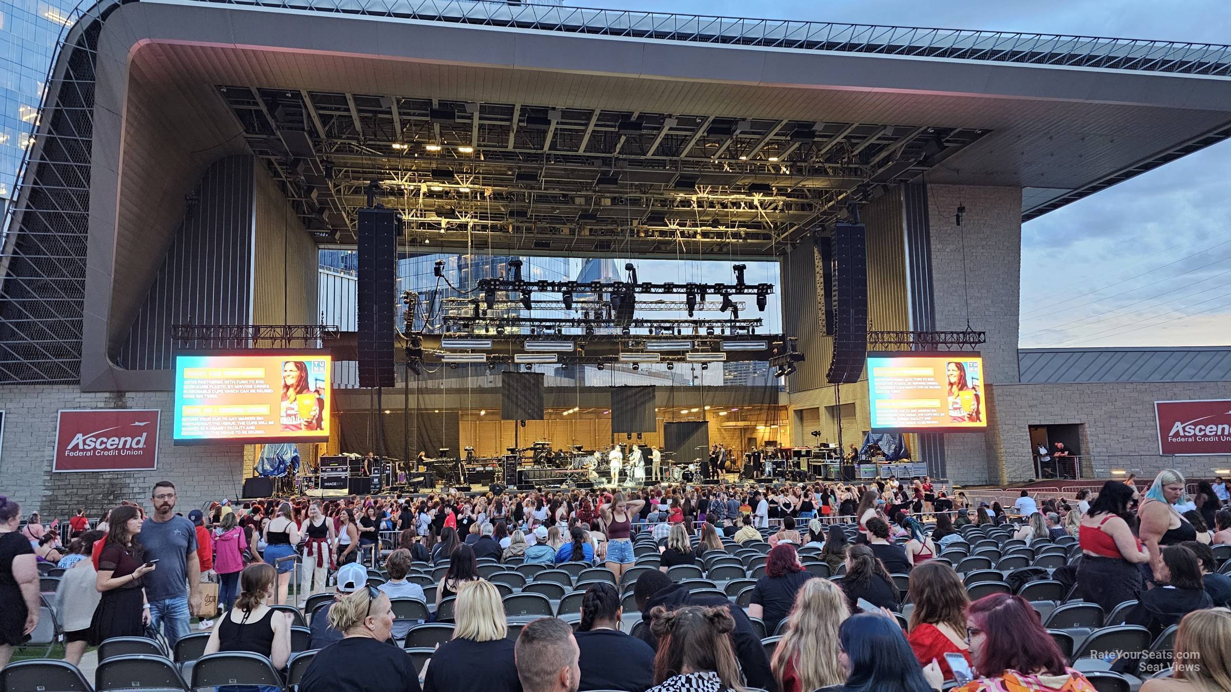section 102, row w seat view - ascend amphitheater
