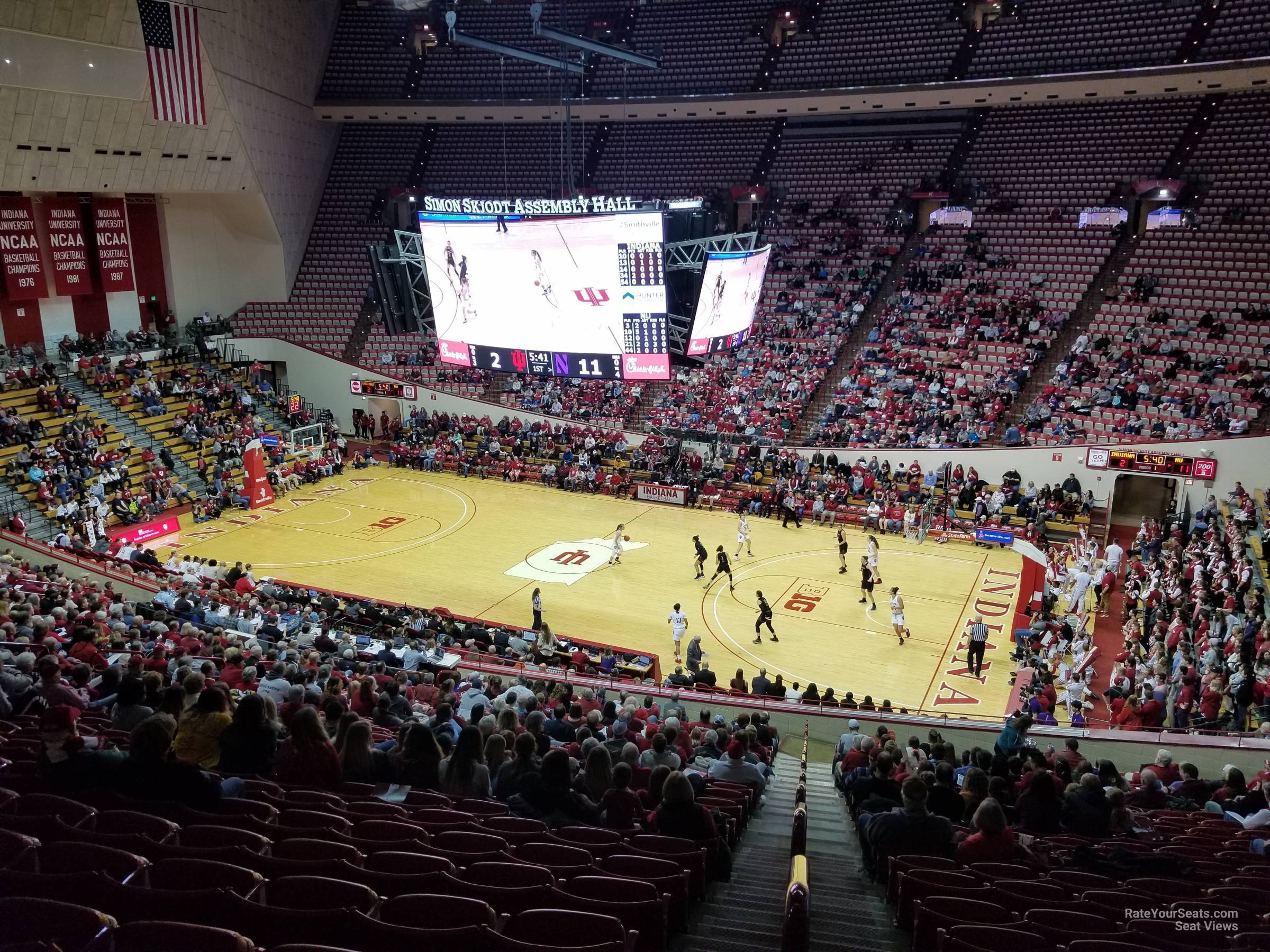 section b, row 26 seat view  - assembly hall
