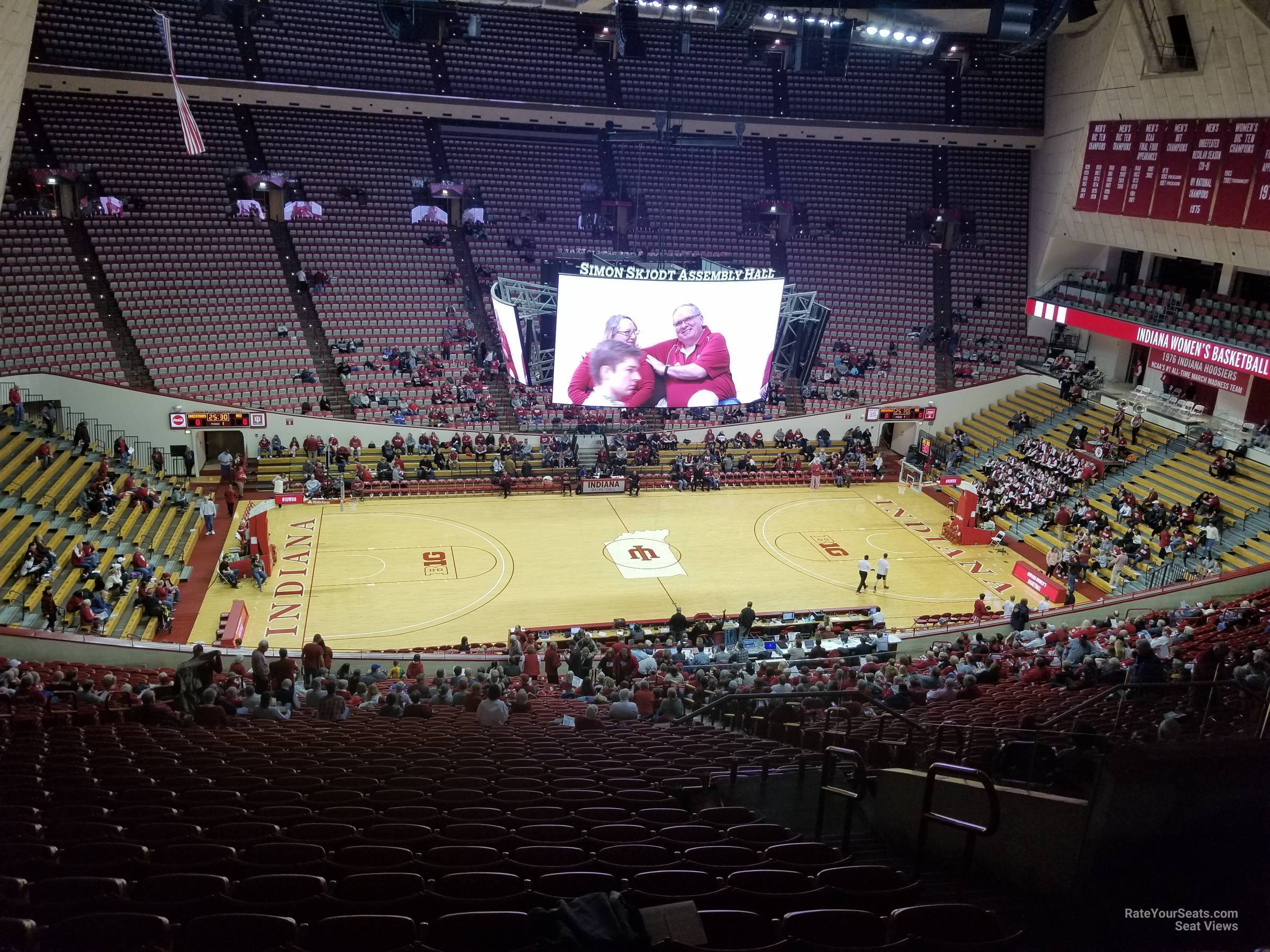 section d, row 36 seat view  - assembly hall