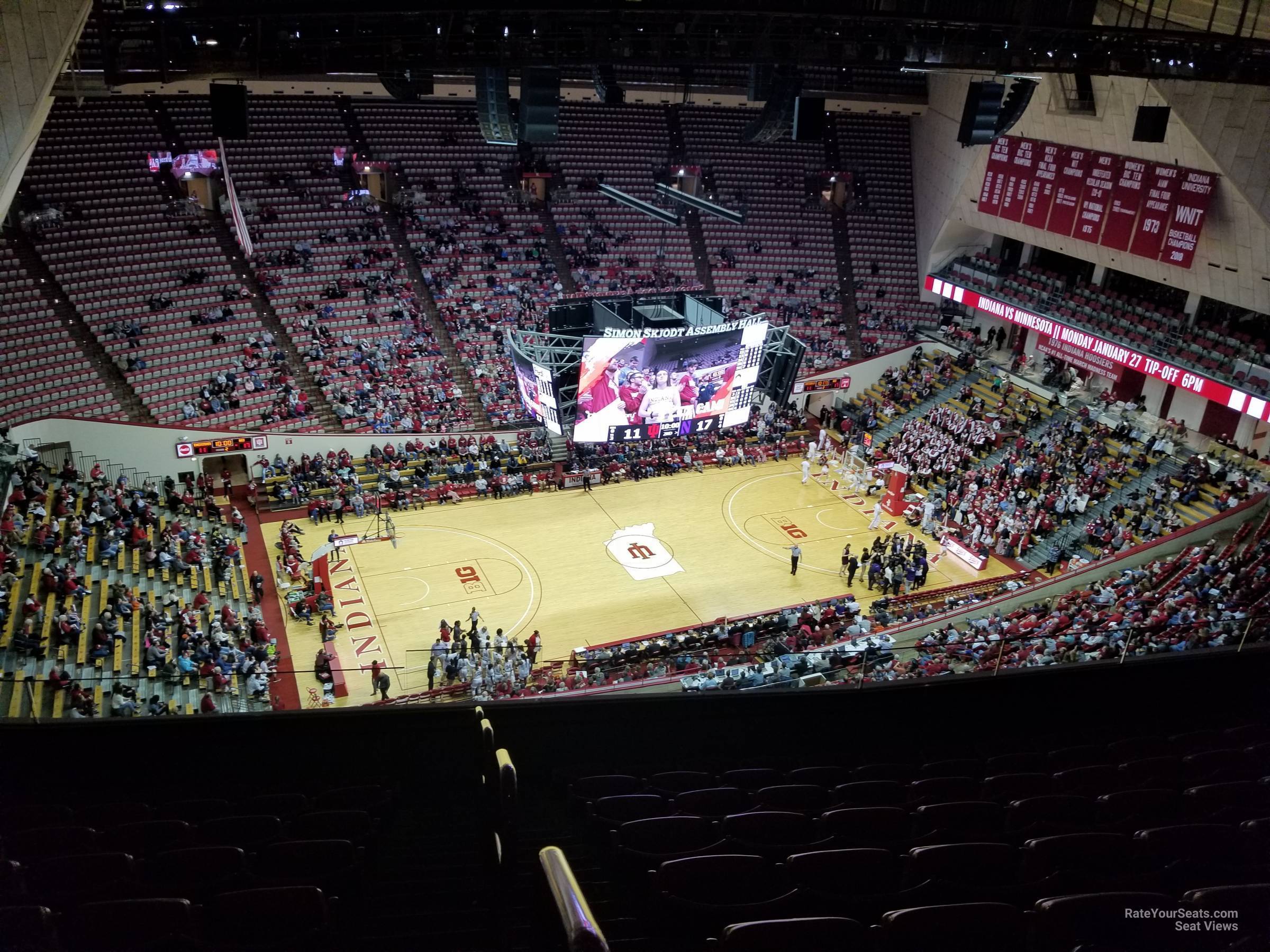 section ee, row 9 seat view  - assembly hall