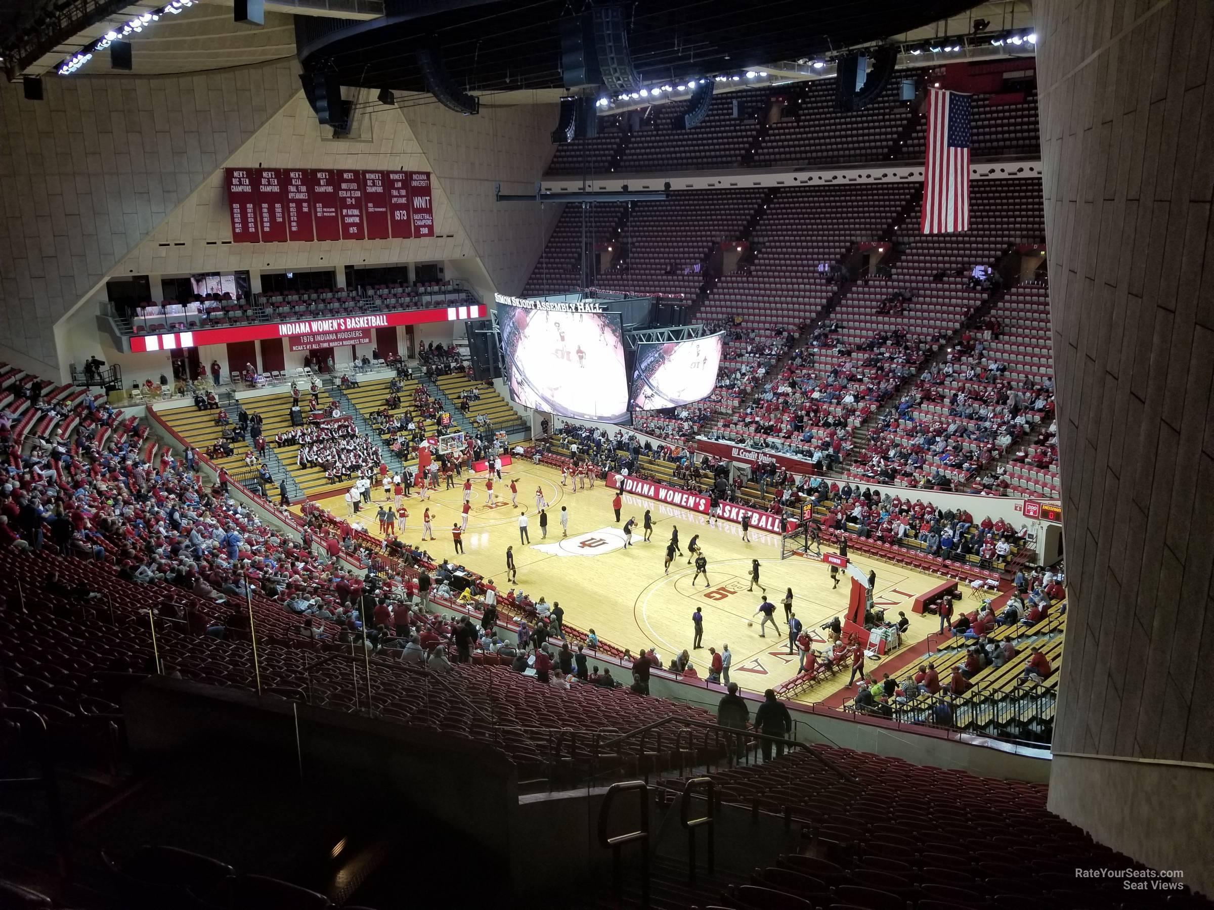 section g, row 36 seat view  - assembly hall