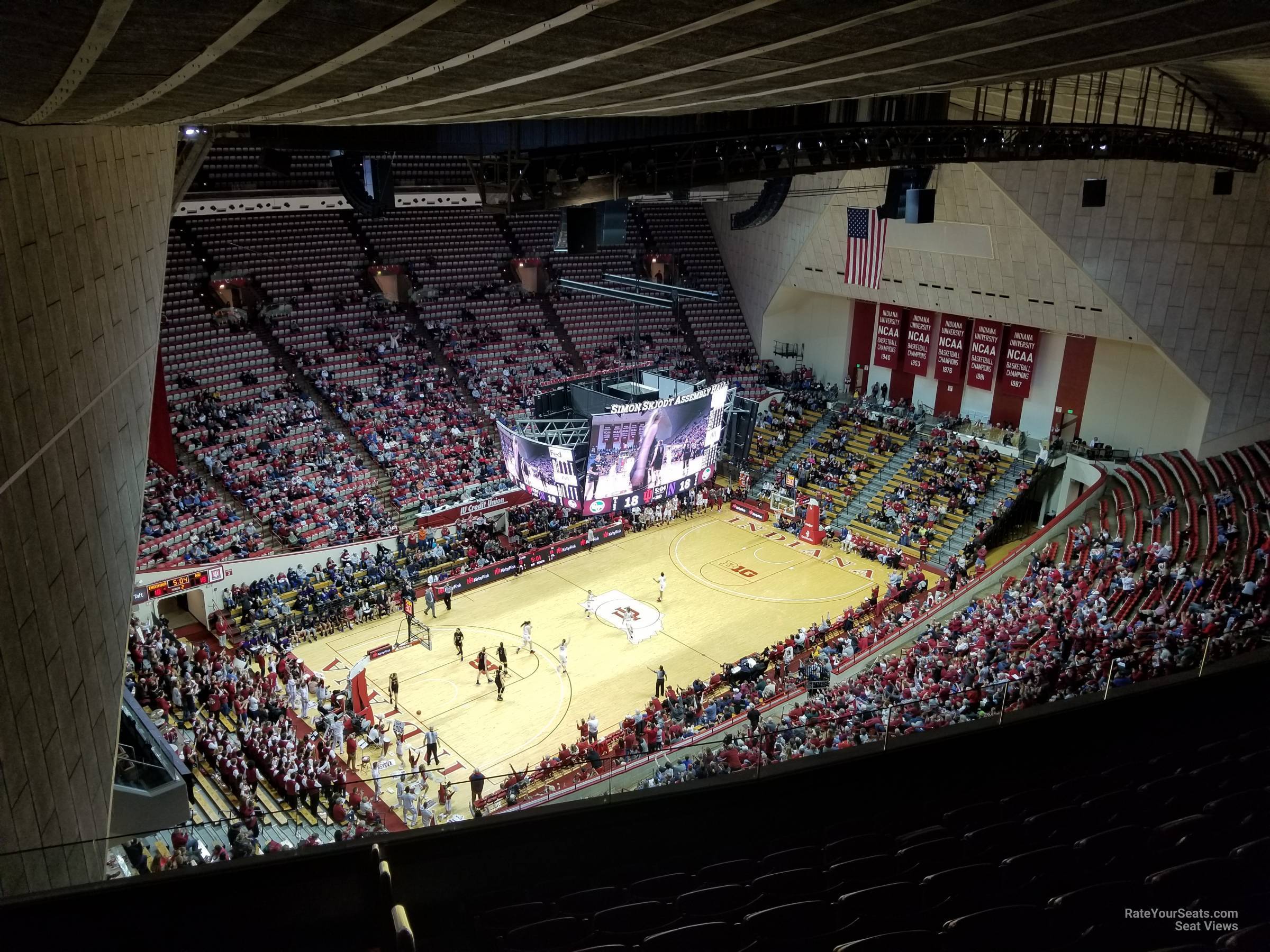 section mm, row 9 seat view  - assembly hall