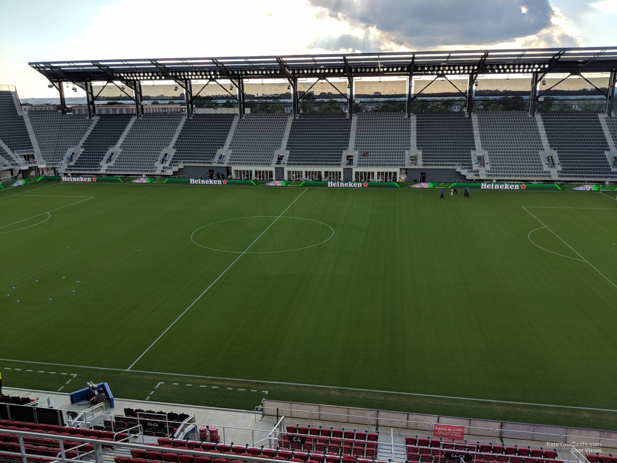 section 105, row 4 seat view  - audi field