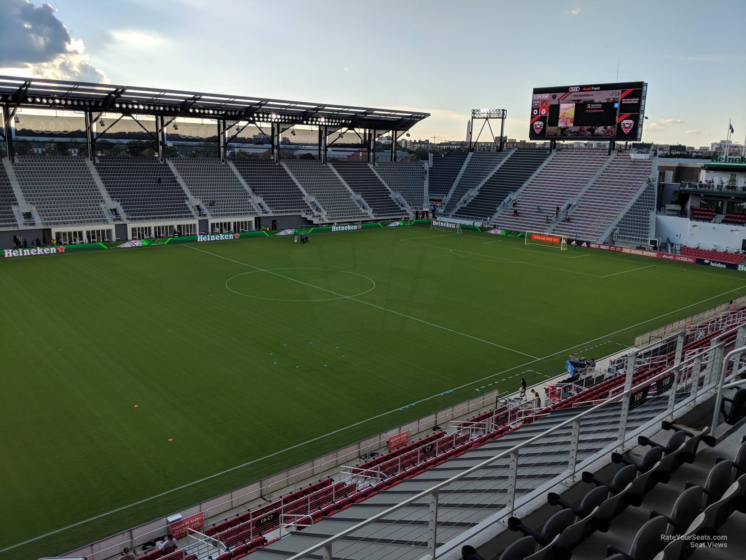 section 109, row 4 seat view  - audi field