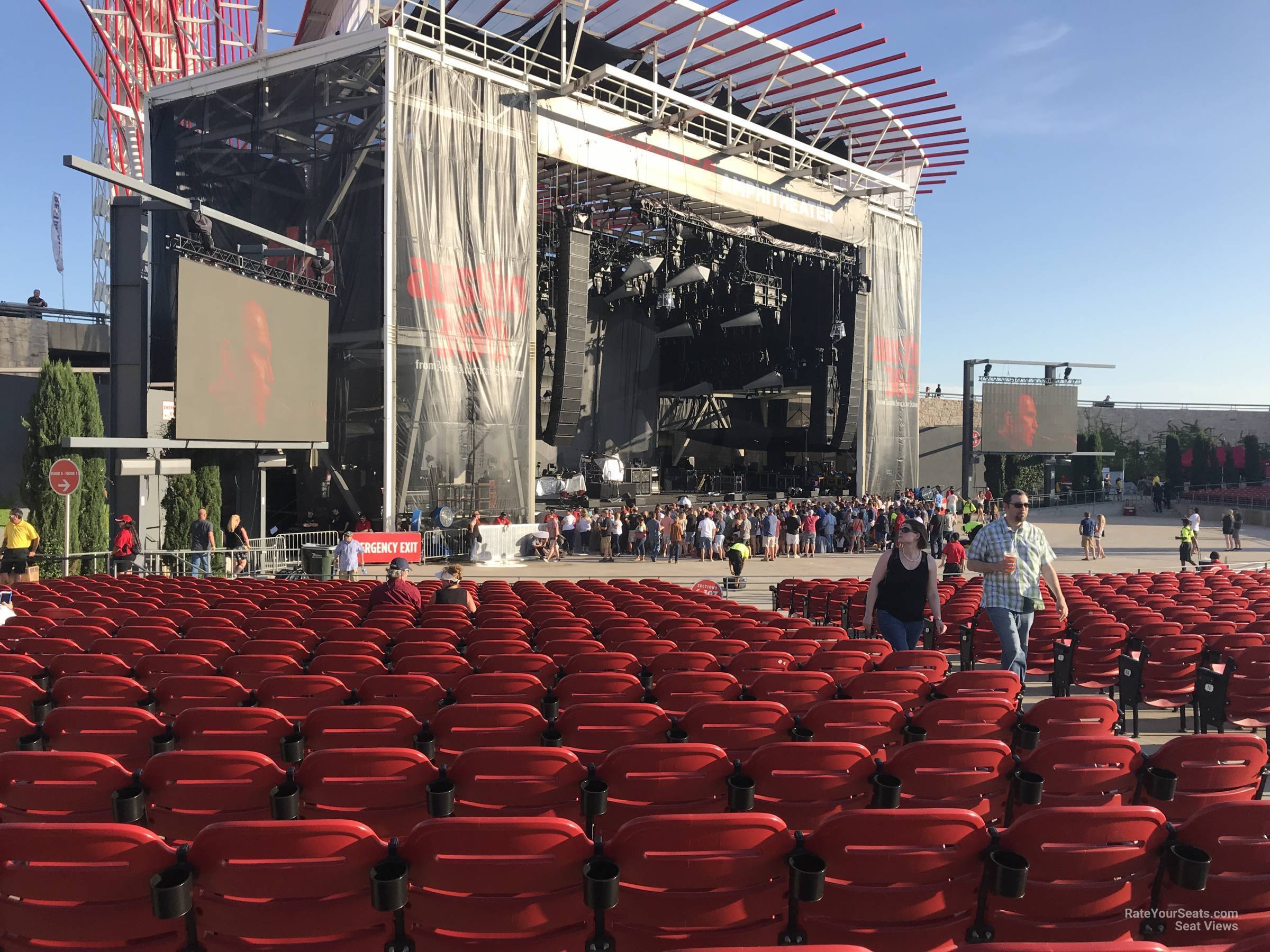 section 107, row w seat view  - germania insurance amphitheater