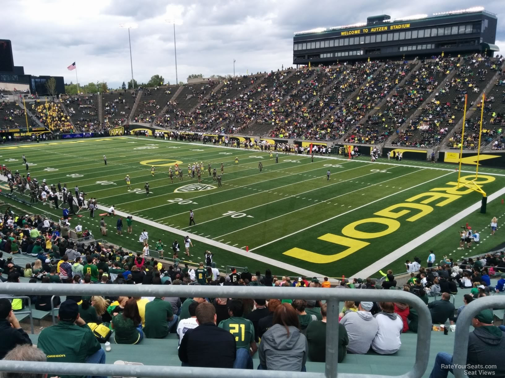 Autzen Stadium Section 23 - Oregon Football - RateYourSeats.com