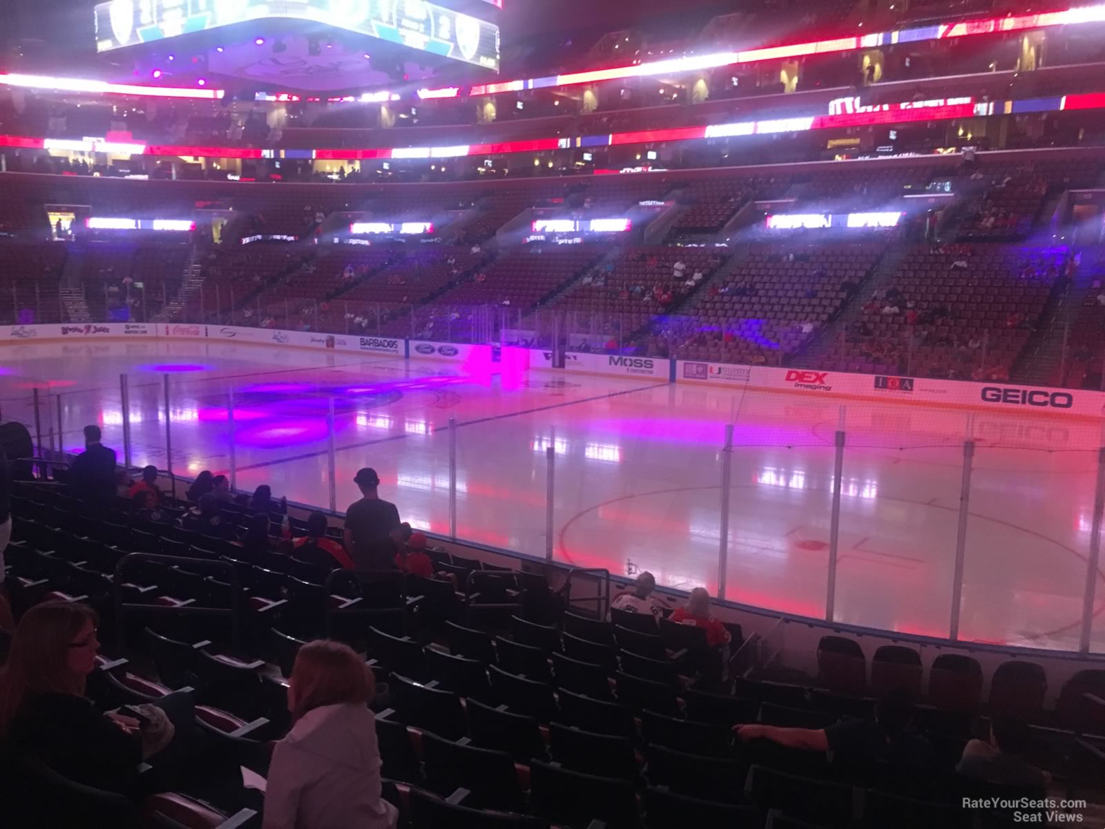 section 133, row 13 seat view  for hockey - amerant bank arena