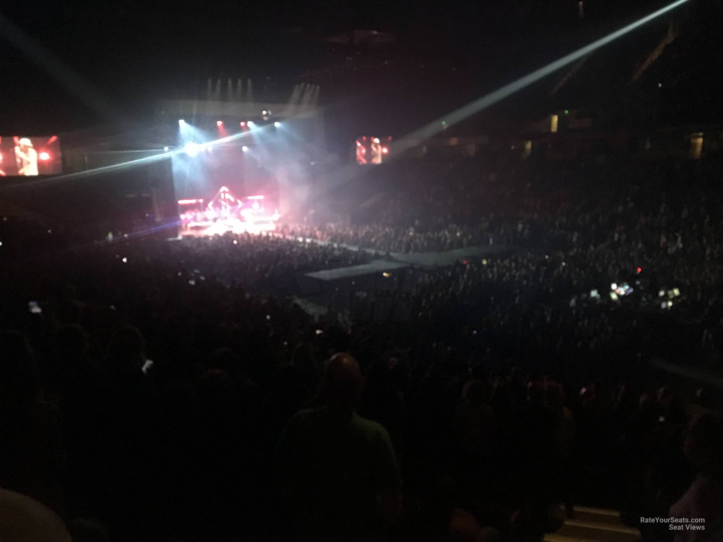 section 125, row x seat view  for concert - legacy arena at the bjcc