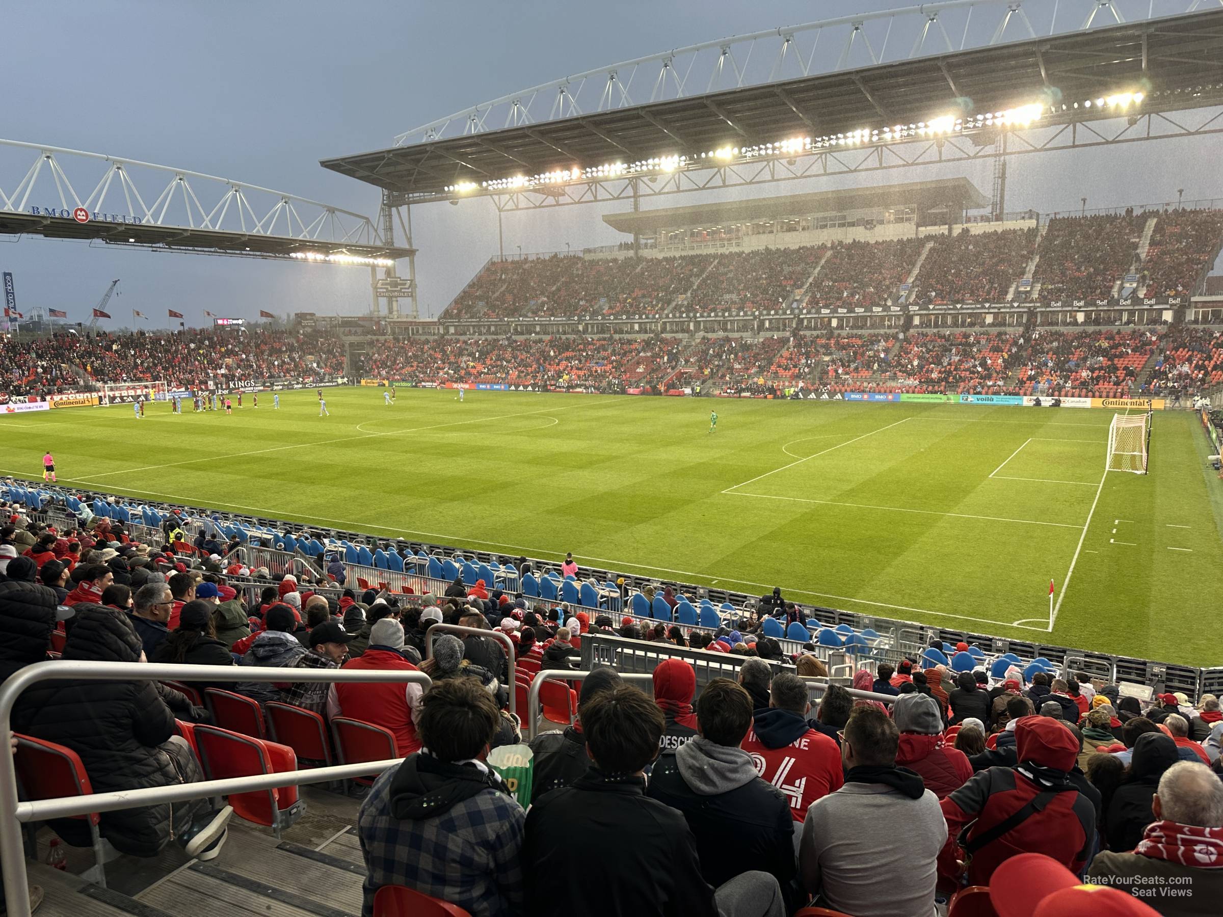 section 104, row 20 seat view  - bmo field