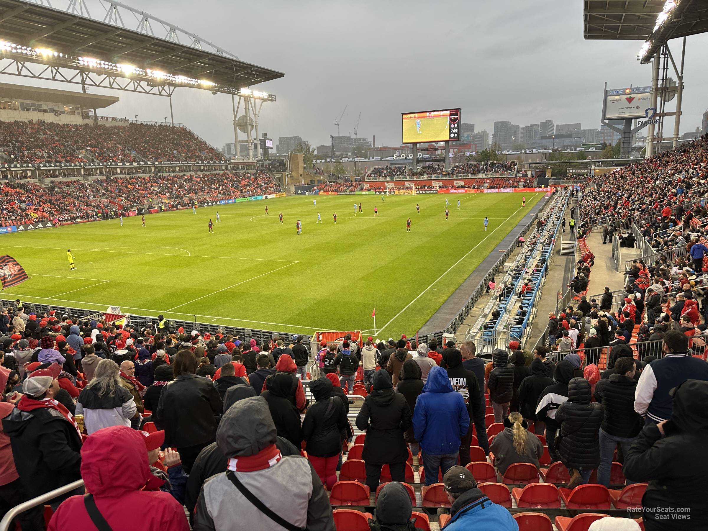 section 112, row 20 seat view  - bmo field