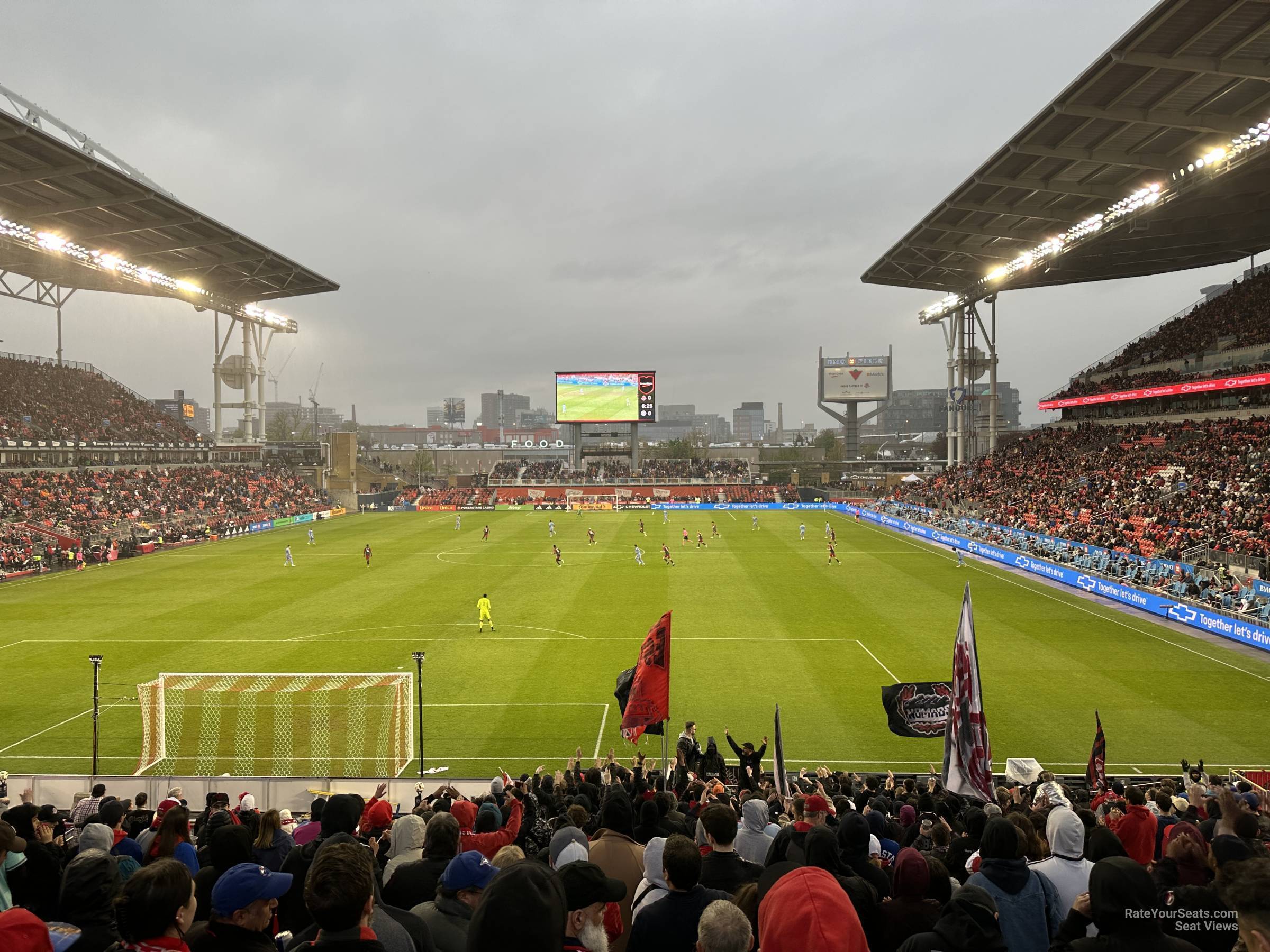 section 114, row 20 seat view  - bmo field