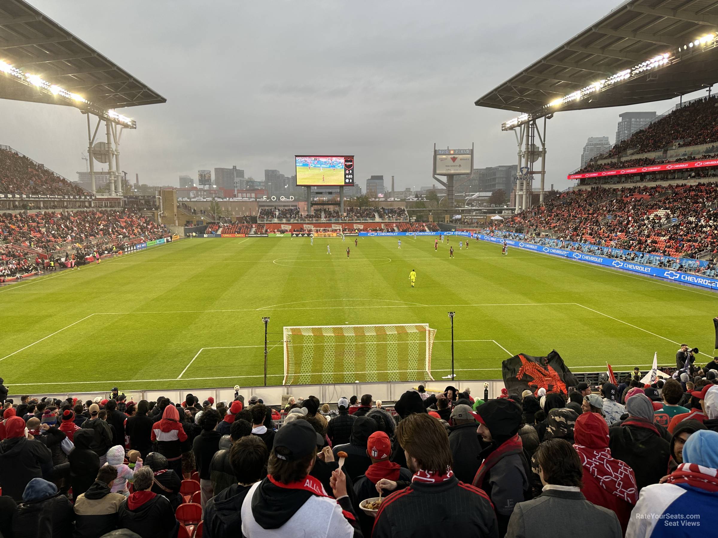 section 115, row 20 seat view  - bmo field