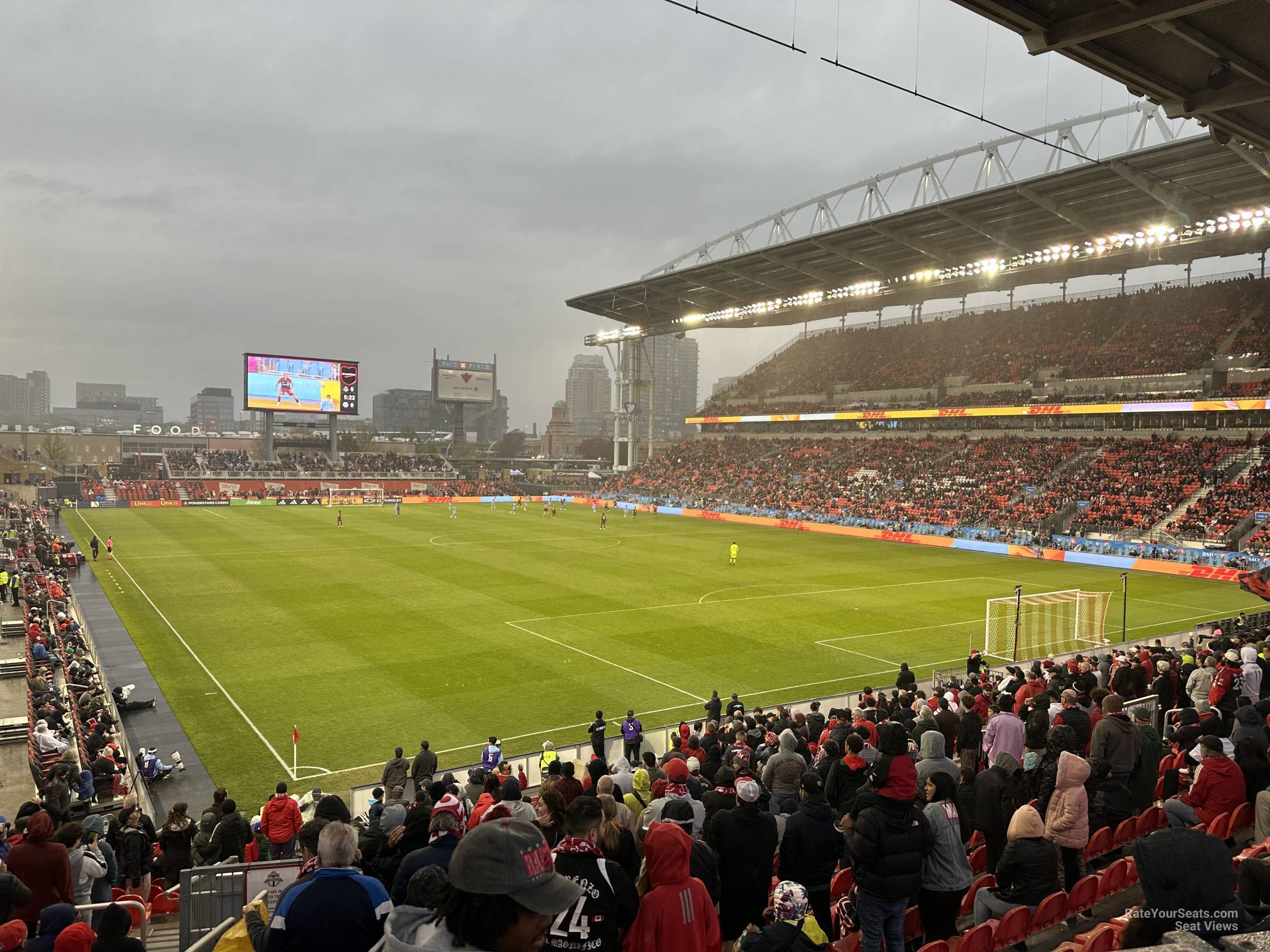 section 117, row 20 seat view  - bmo field