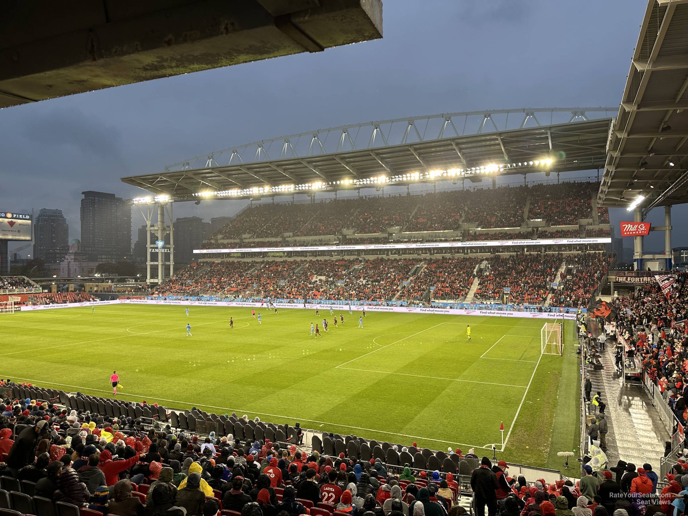 section 119, row 18 seat view  - bmo field