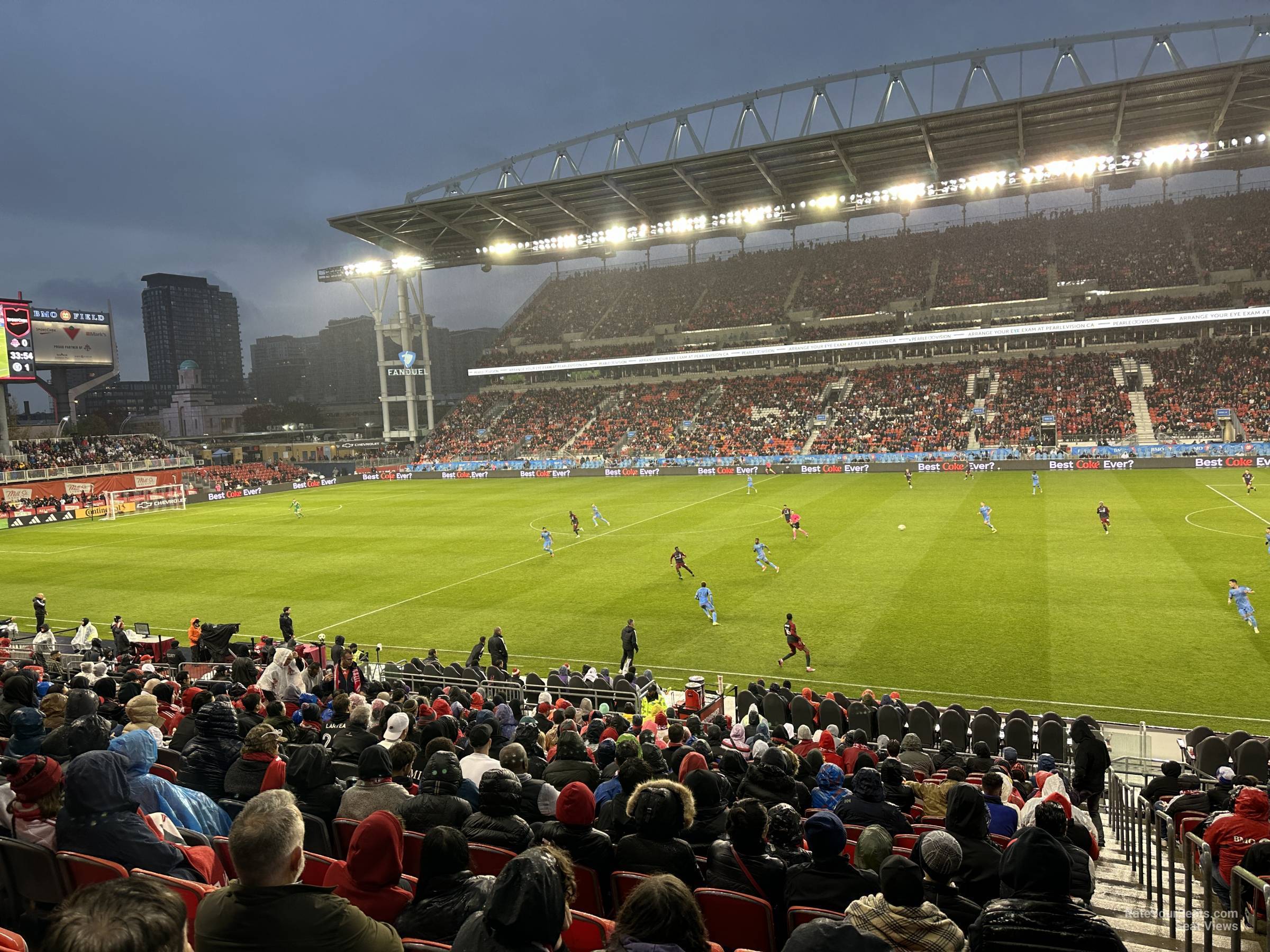 section 122, row 18 seat view  - bmo field