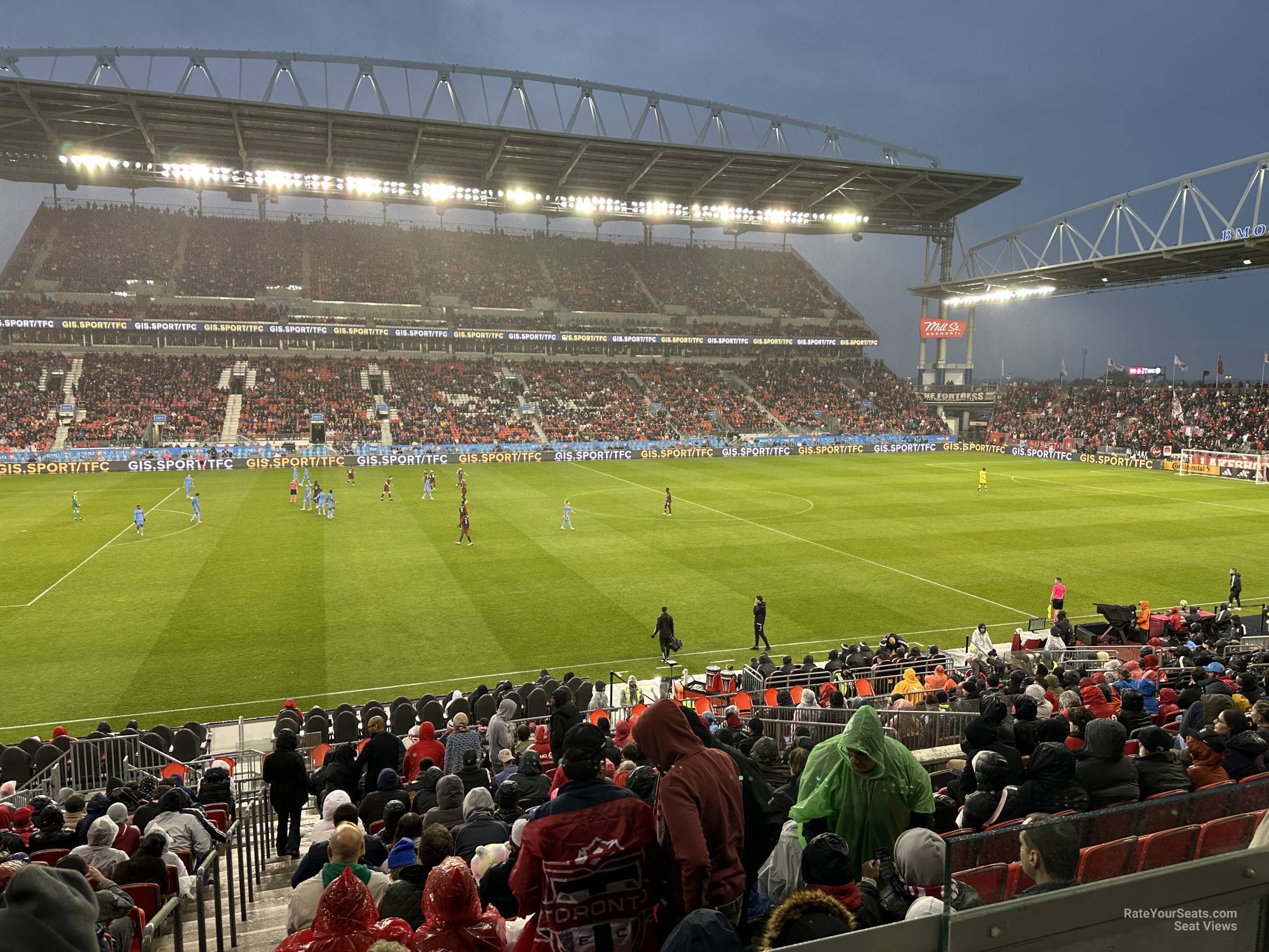 section 124, row 18 seat view  - bmo field