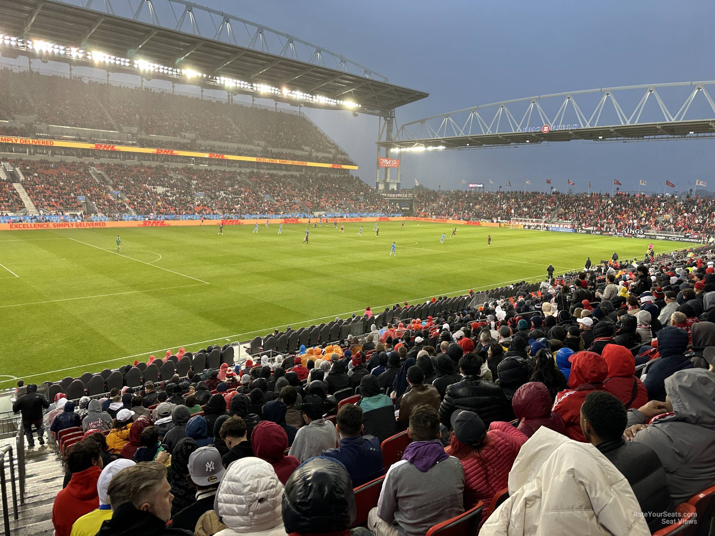 section 126, row 18 seat view  - bmo field