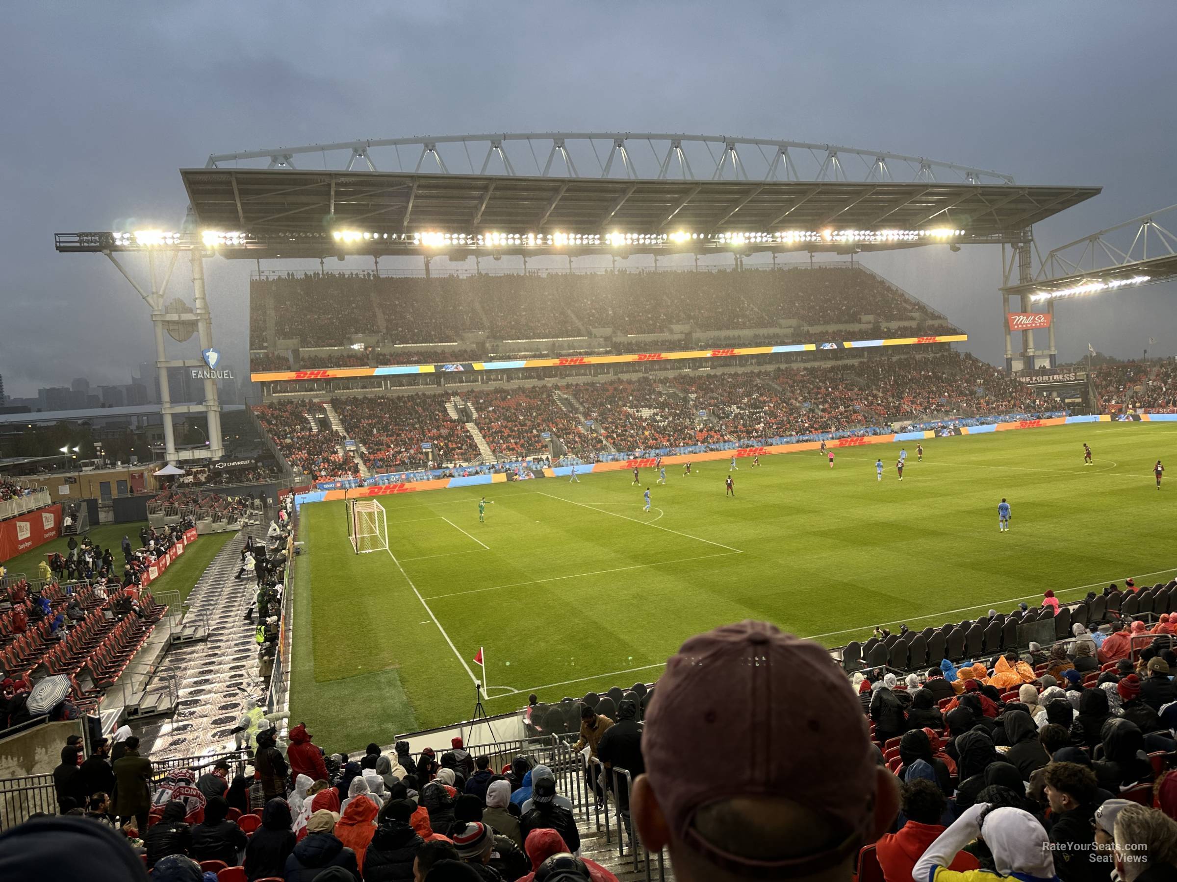 section 127, row 18 seat view  - bmo field