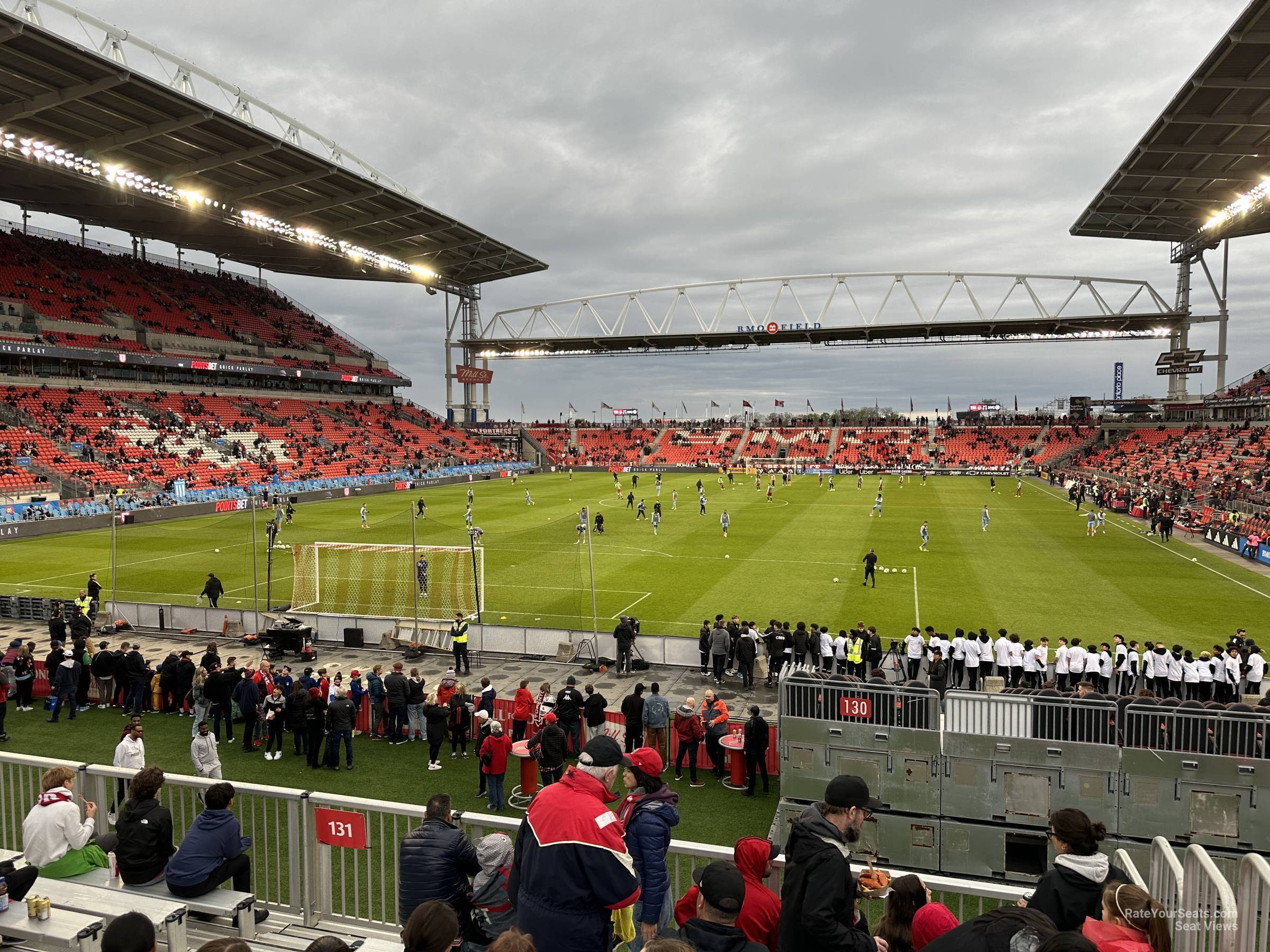 section 131 seat view  - bmo field