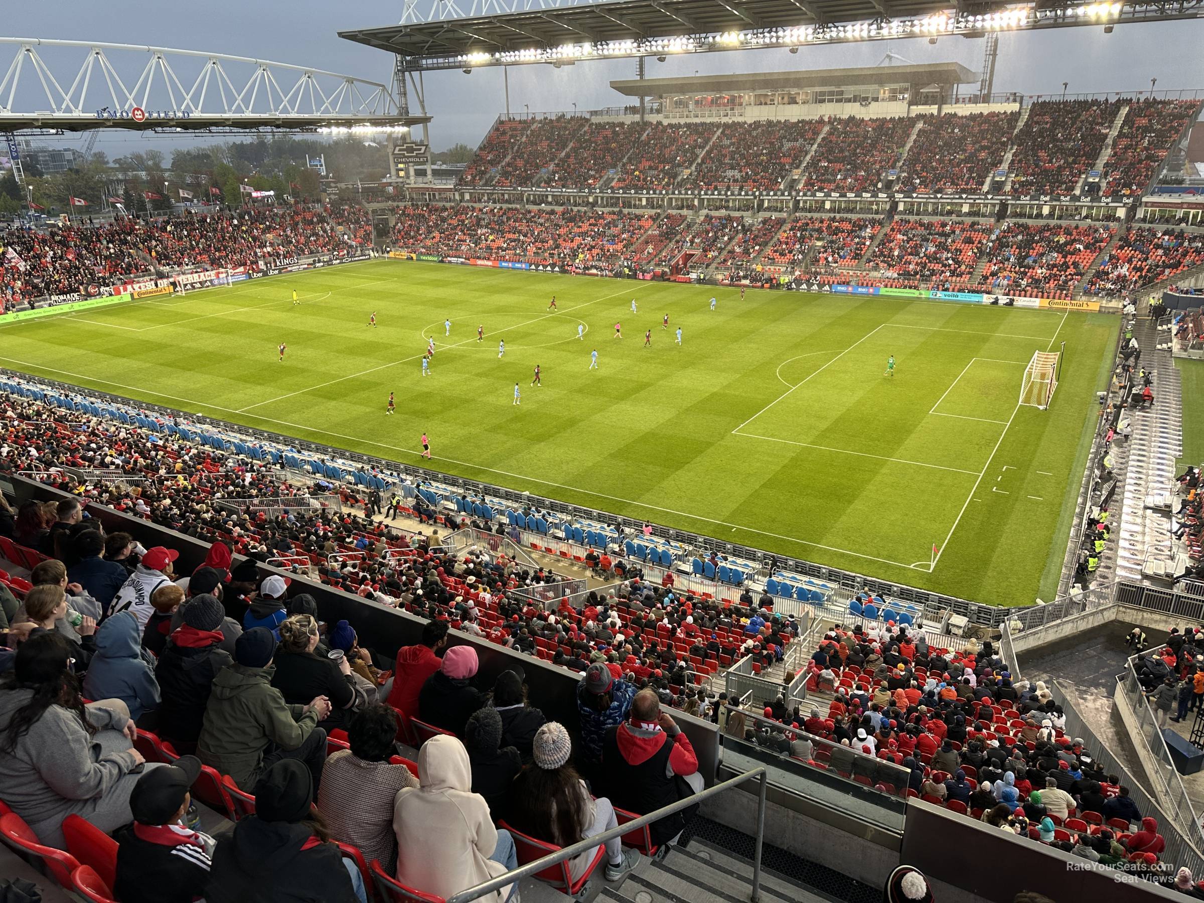 section 203, row 5 seat view  - bmo field