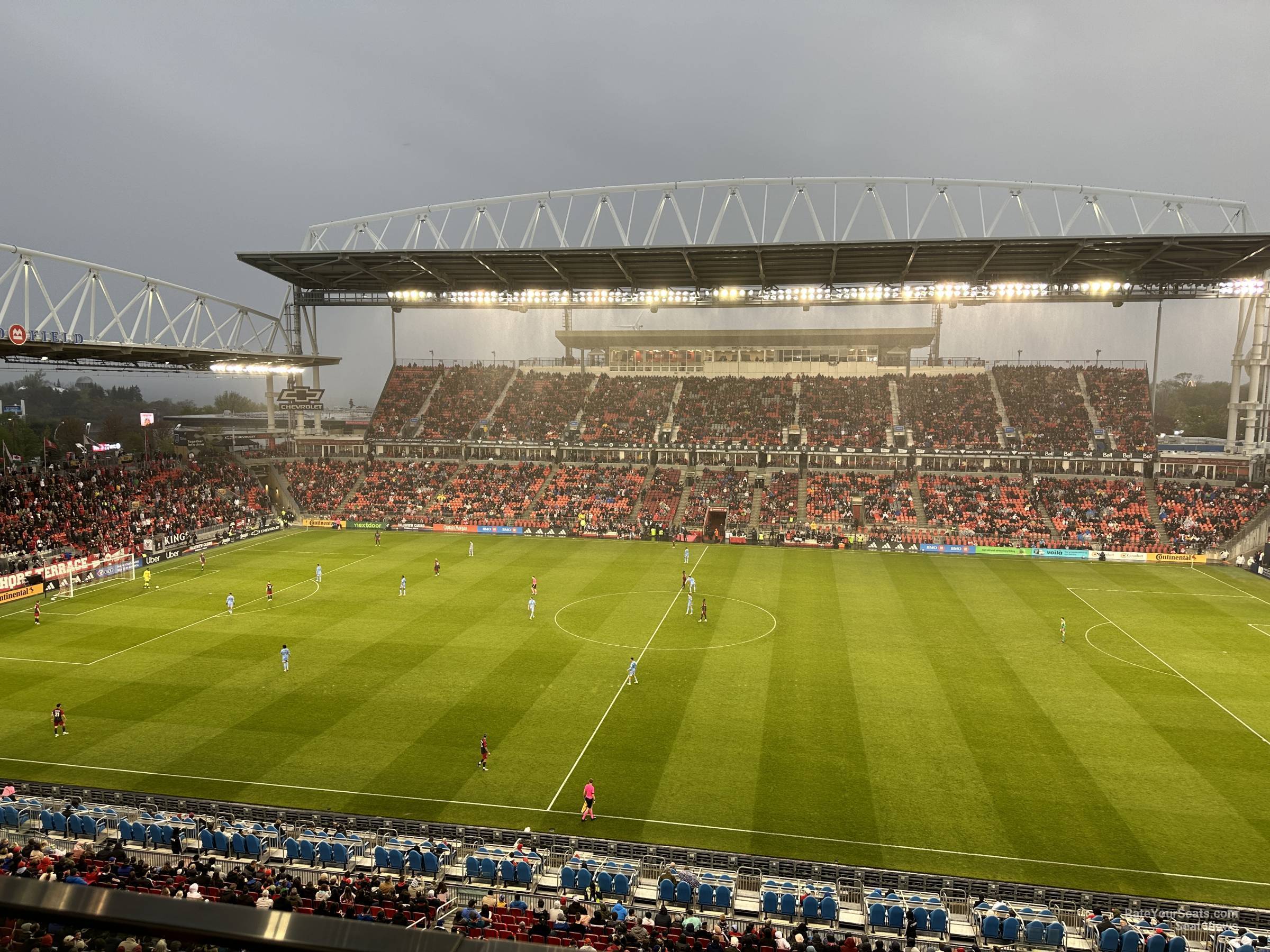 section 206, row 5 seat view  - bmo field