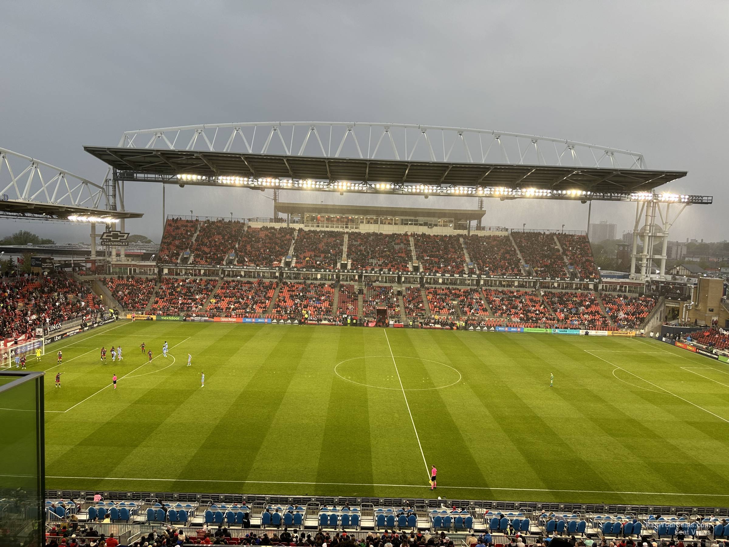 section 207, row 5 seat view  - bmo field