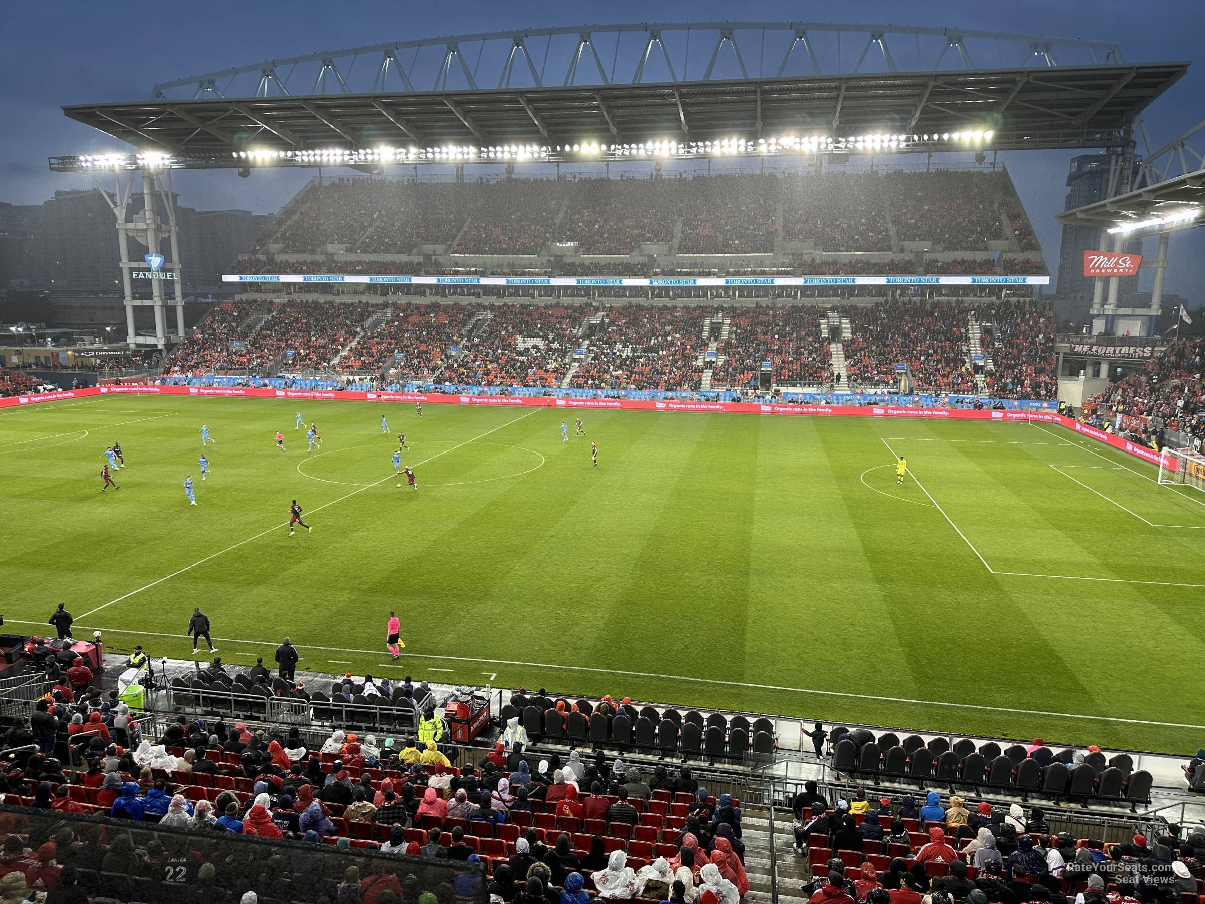 section 221, row 2 seat view  - bmo field