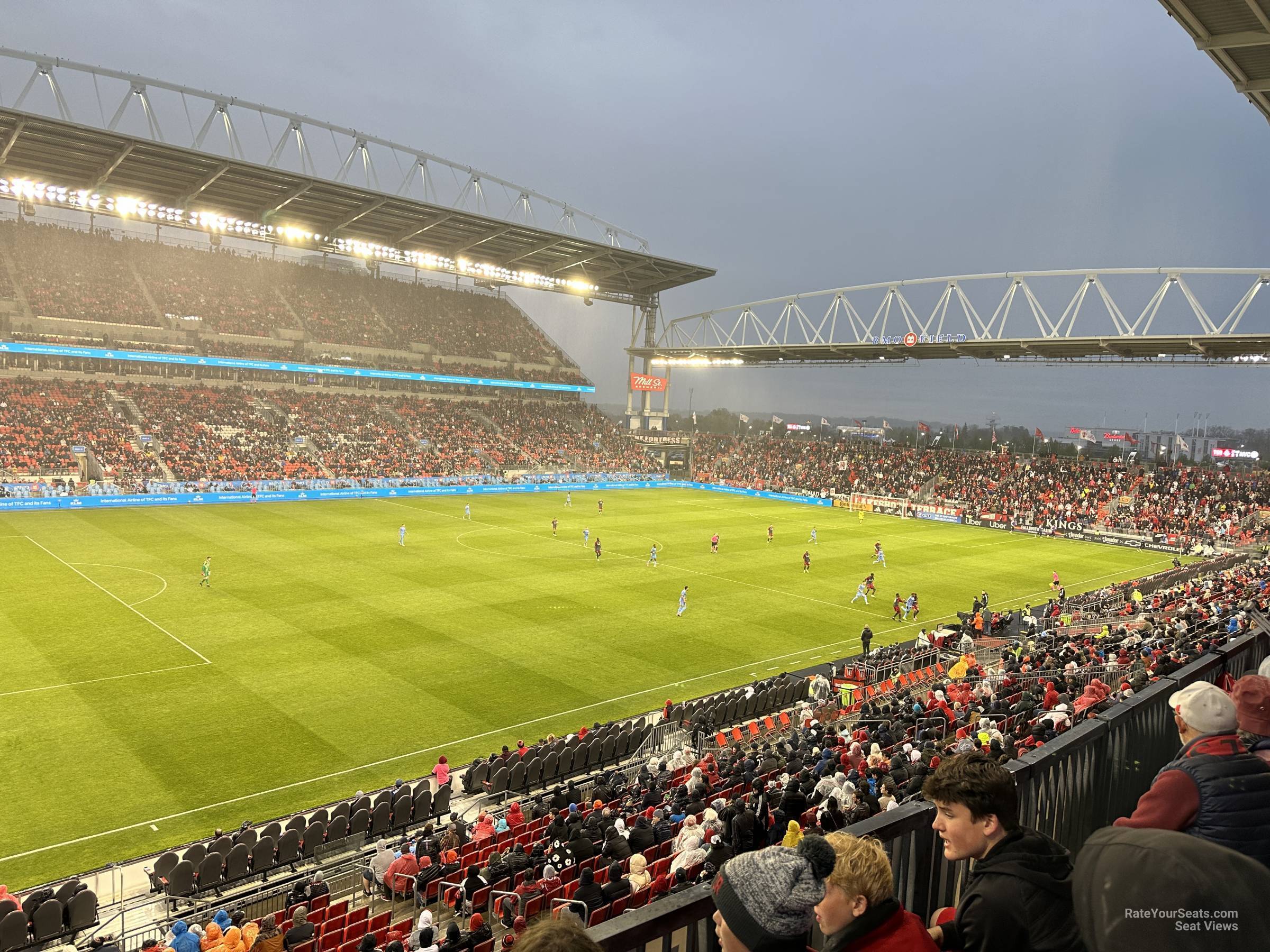 section 225, row 2 seat view  - bmo field