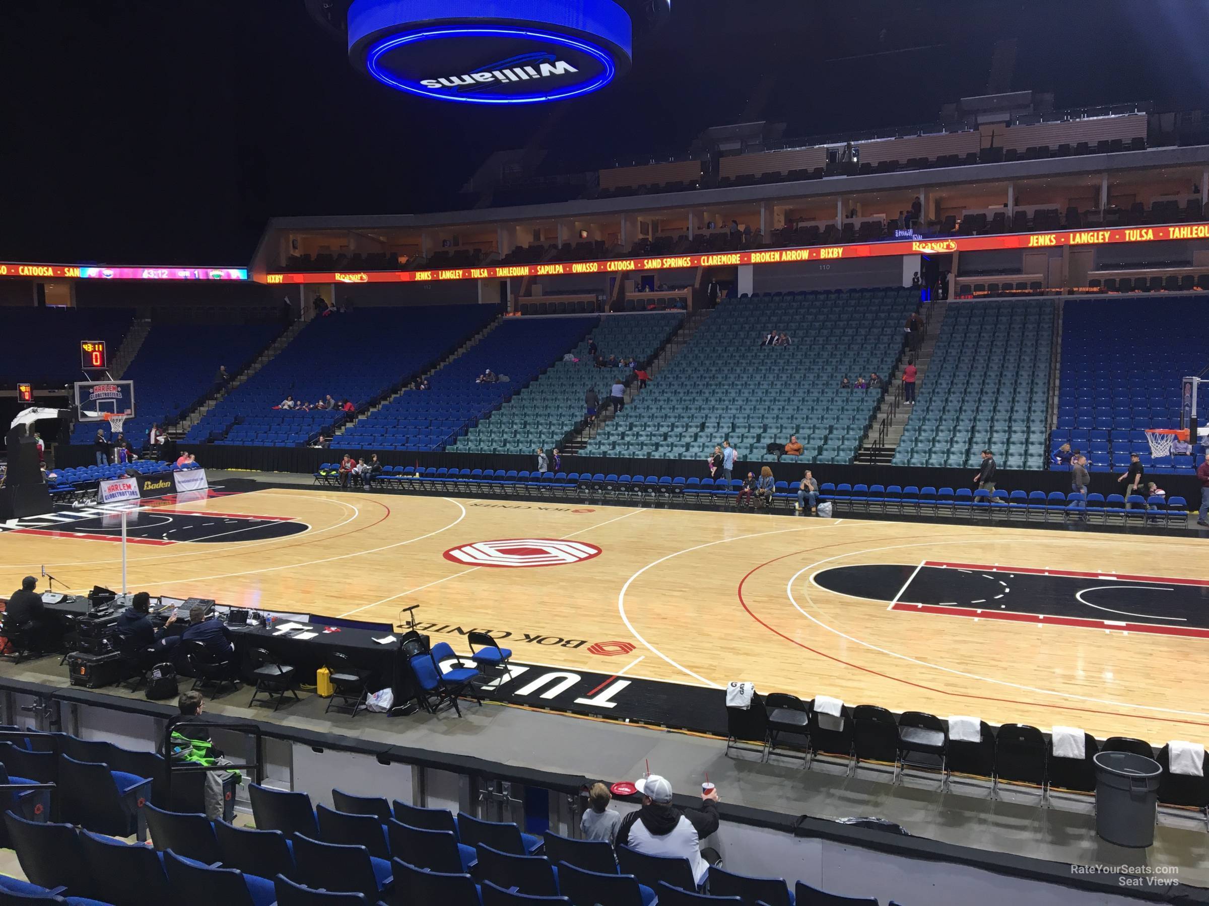 BOK Center Section 122 Basketball Seating