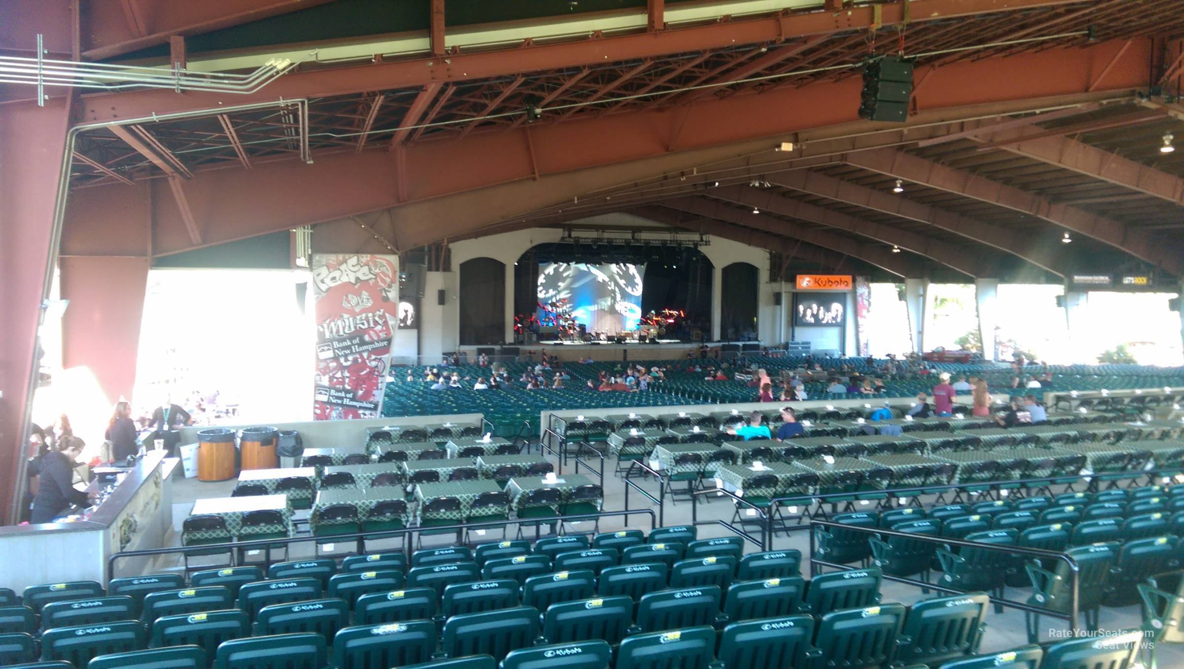 section 3a, row 10 seat view  - bank of new hampshire pavilion