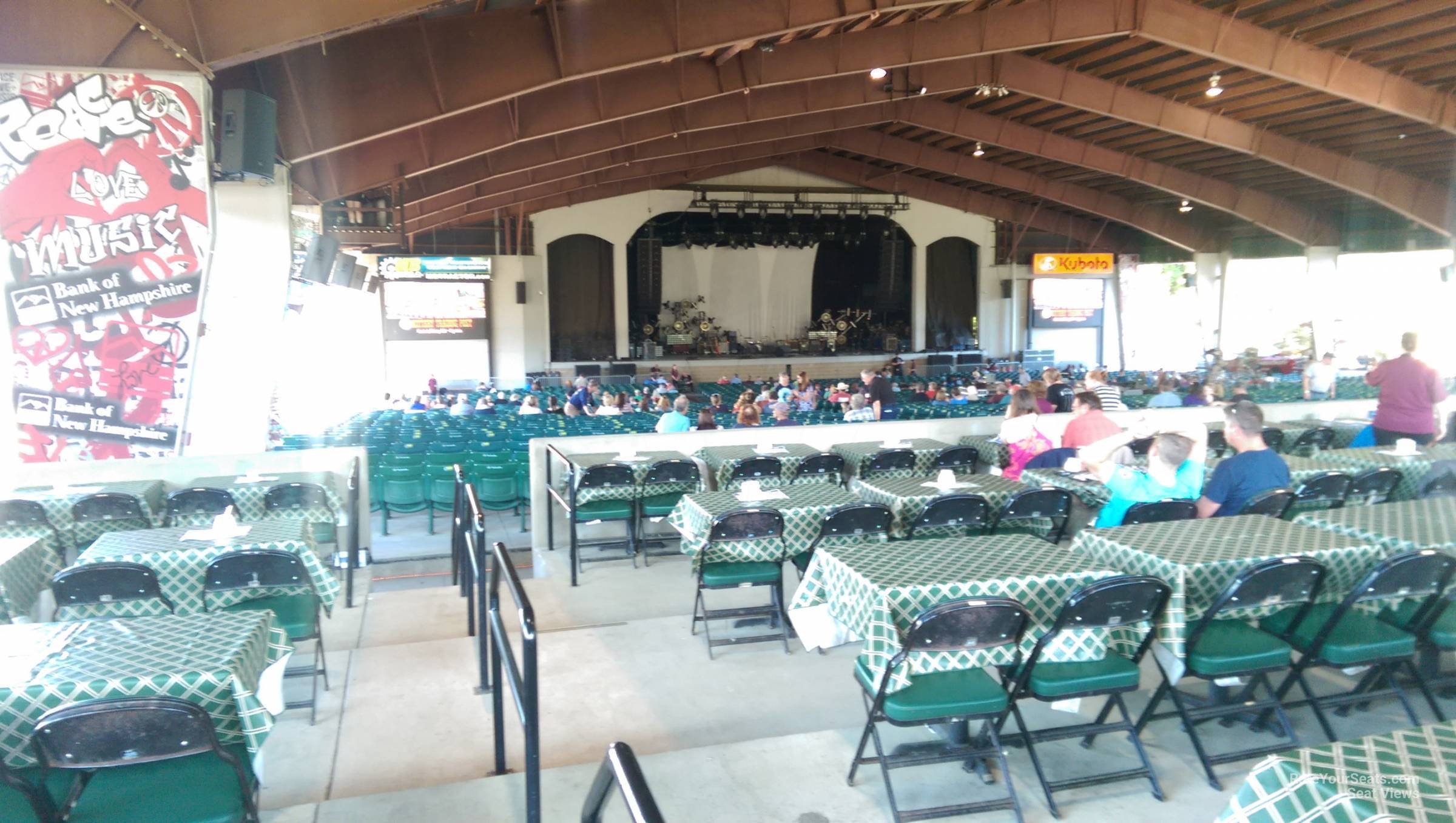 club 3b seat view  - bank of new hampshire pavilion
