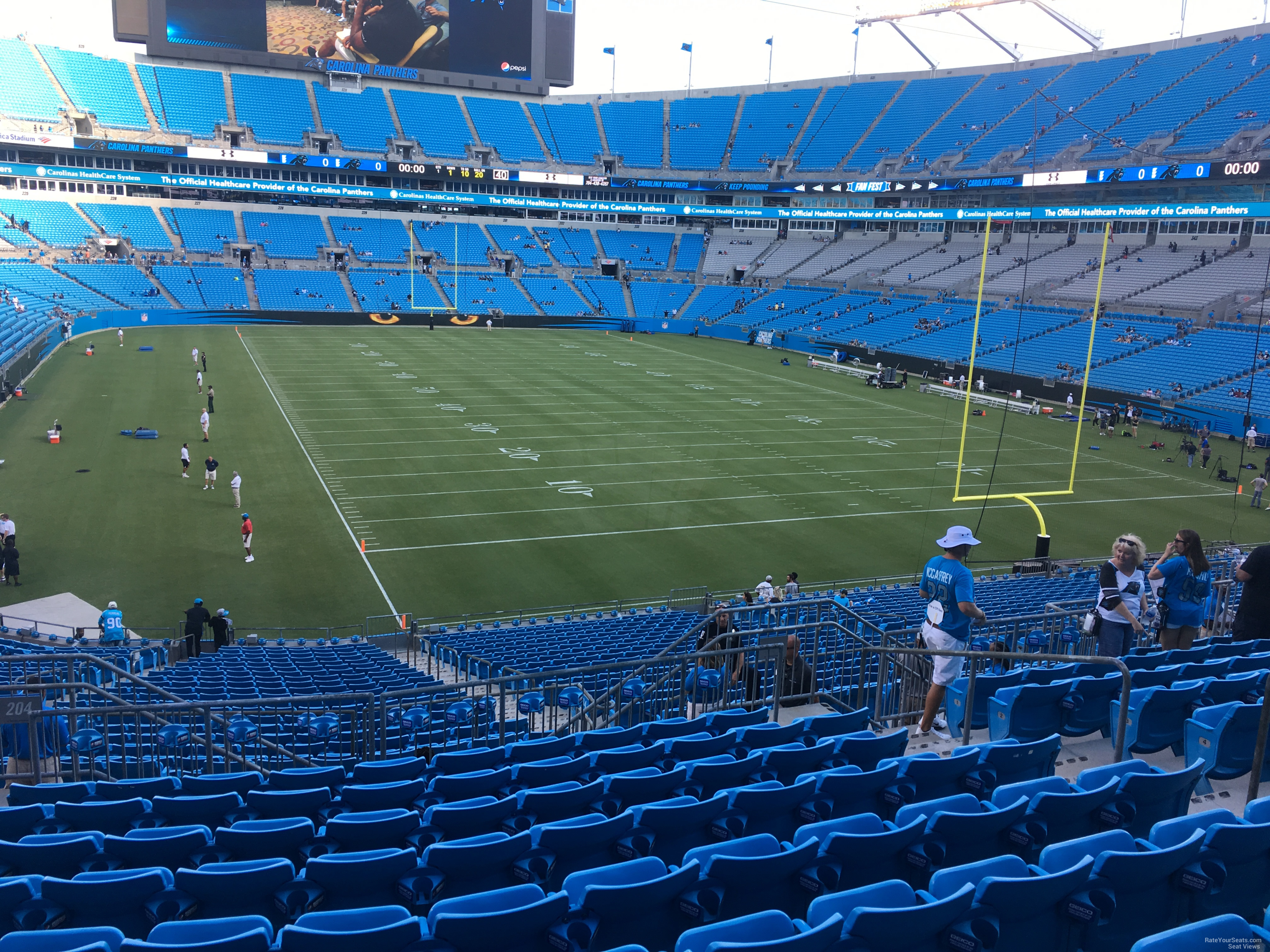 Carolina Panthers Seating Chart With Seat Numbers