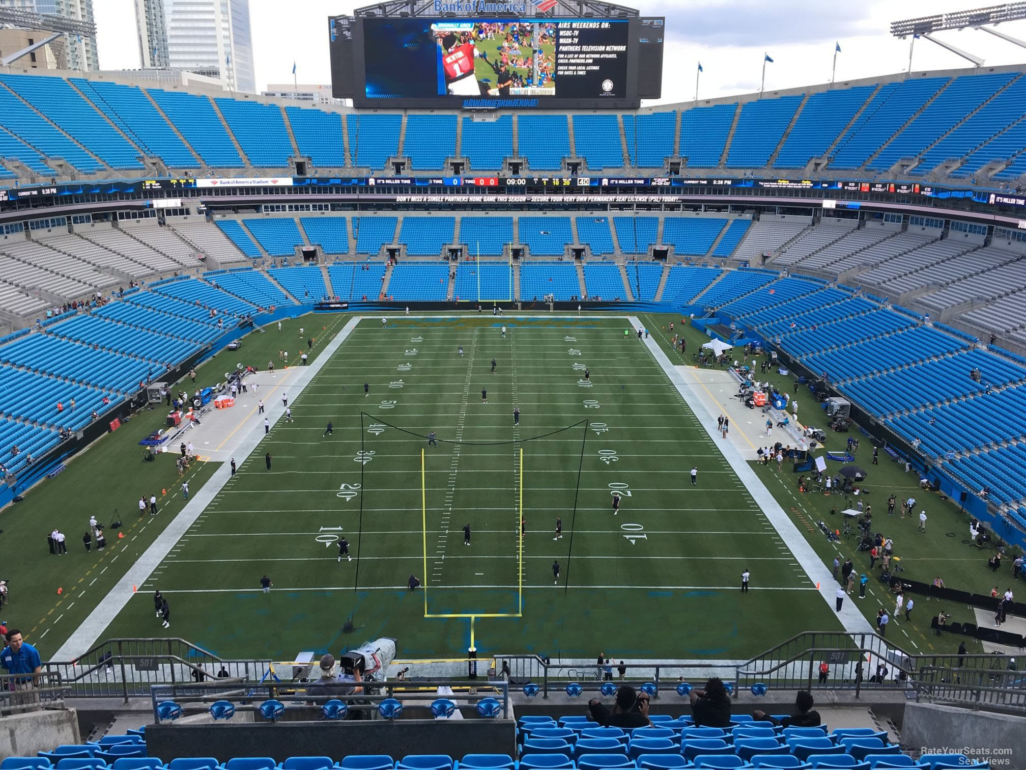 Section 501 at Bank of America Stadium 