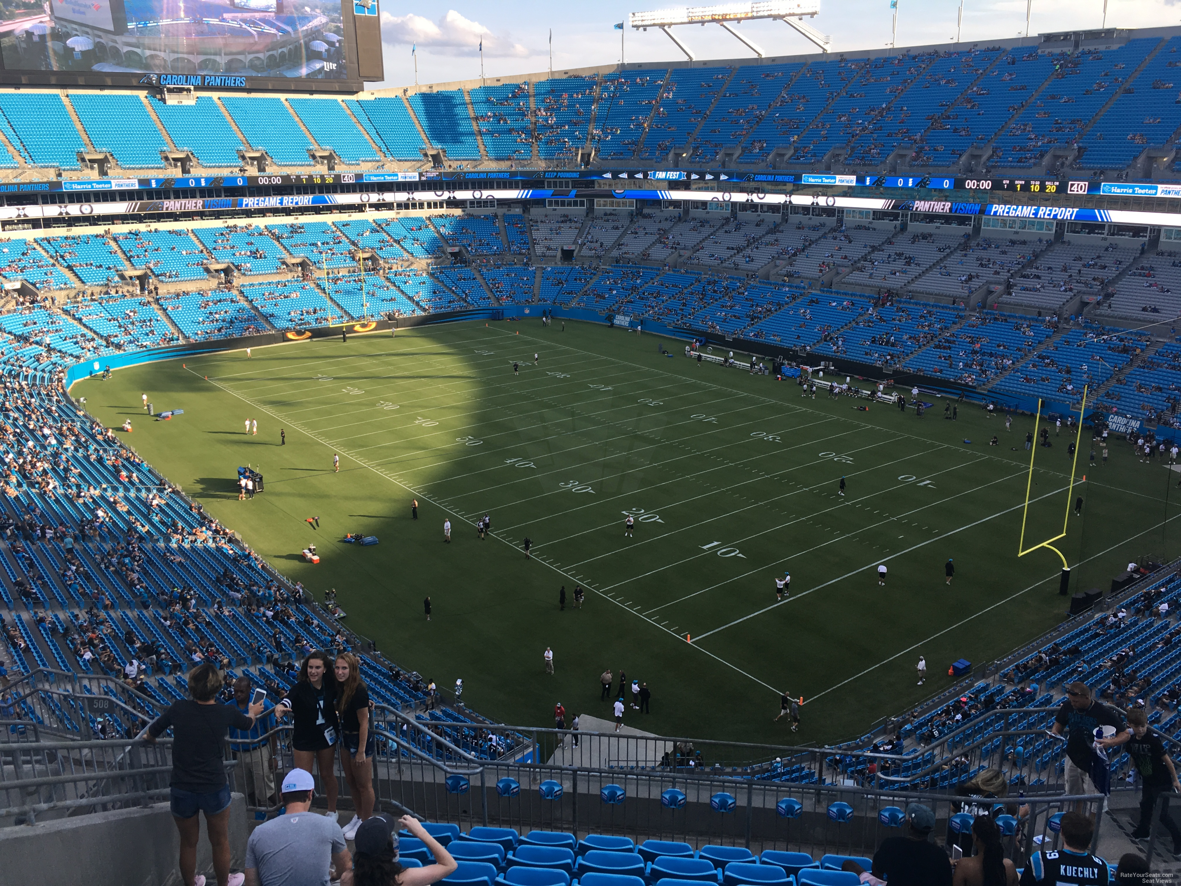 section 507, row 9 seat view  for football - bank of america stadium
