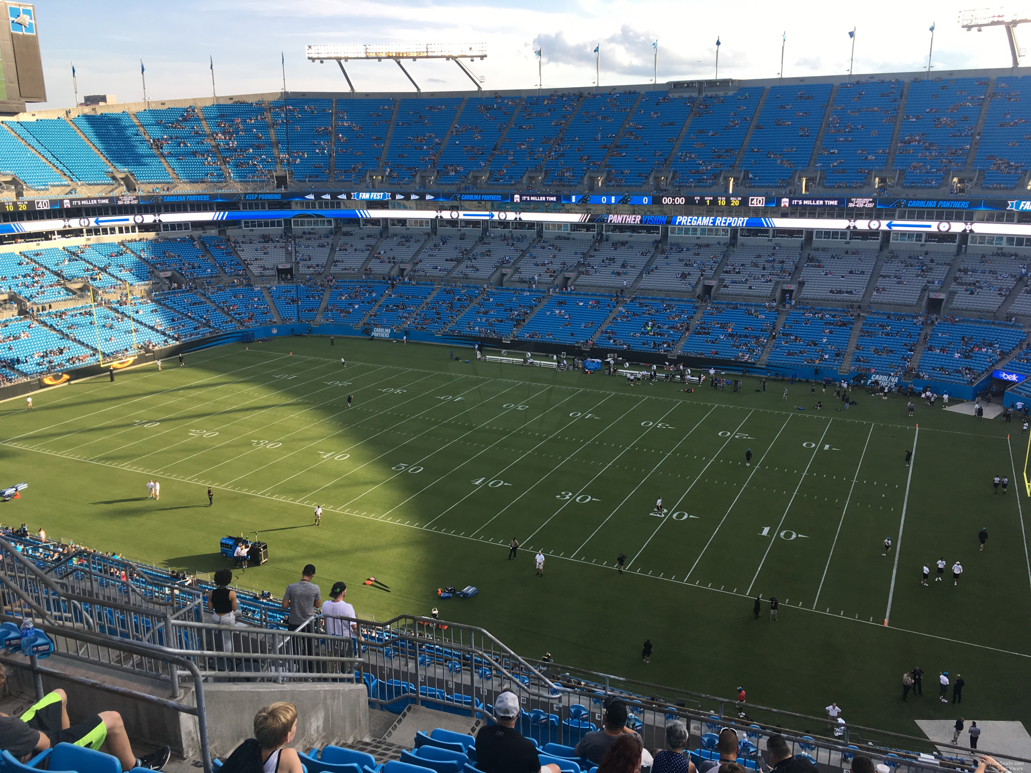 section 511, row 9 seat view  for football - bank of america stadium
