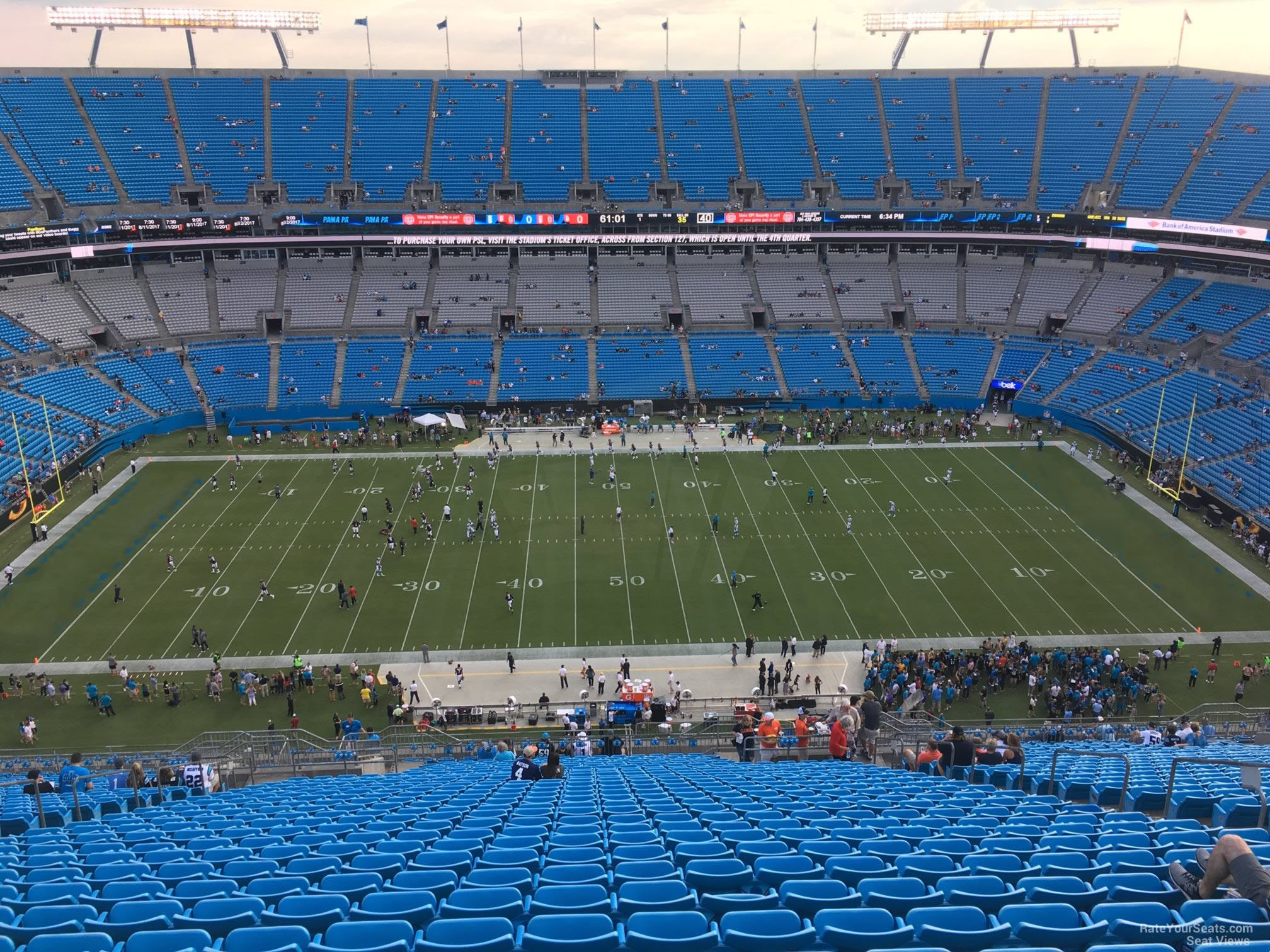 Bank of America Stadium, section 515, home of Carolina Panthers, Charlotte  FC, page 1