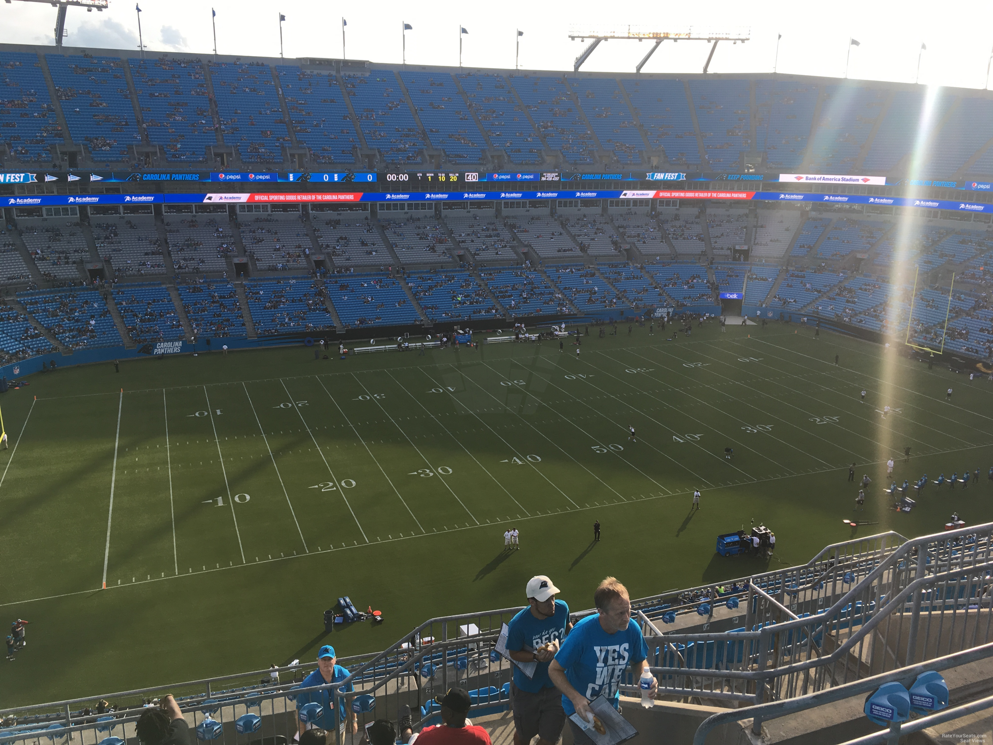 section 518, row 9 seat view  for football - bank of america stadium