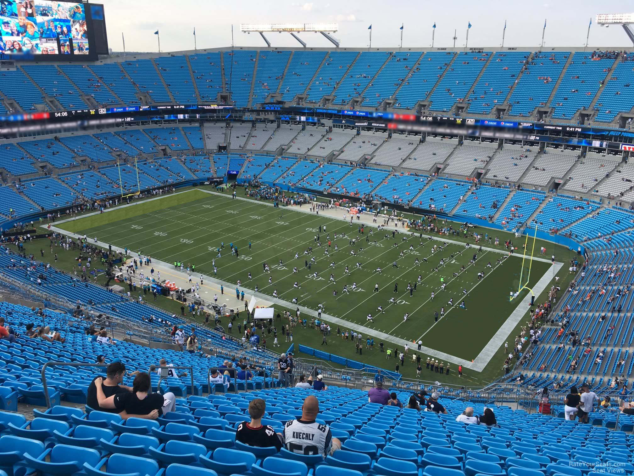 section 536, row 29 seat view  for football - bank of america stadium