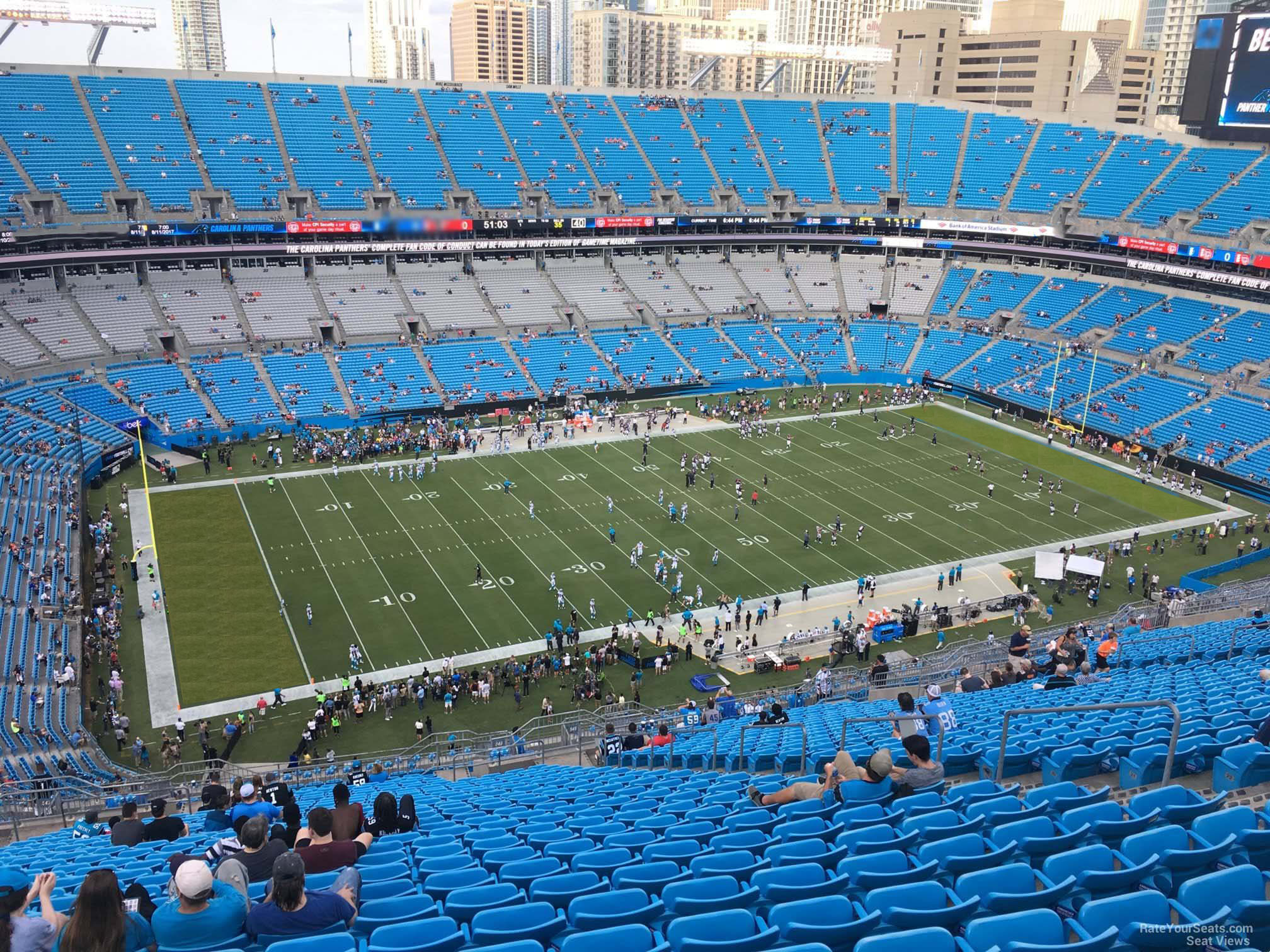 section 546, row 29 seat view  for football - bank of america stadium