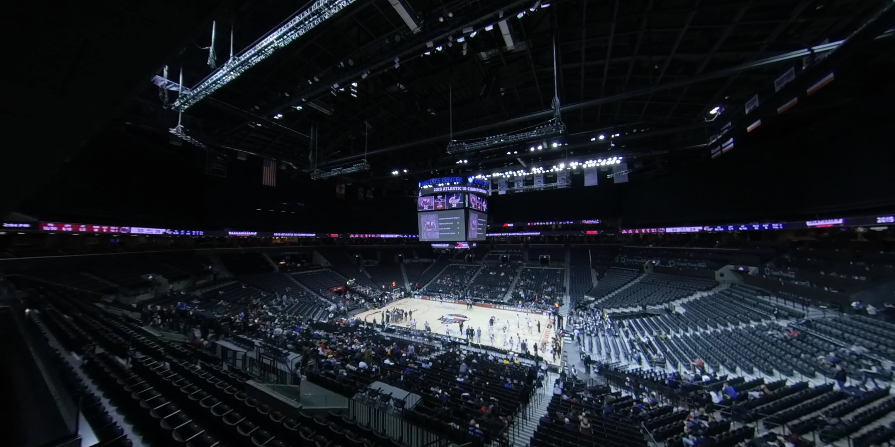 a level suites panoramic seat view  for basketball - barclays center