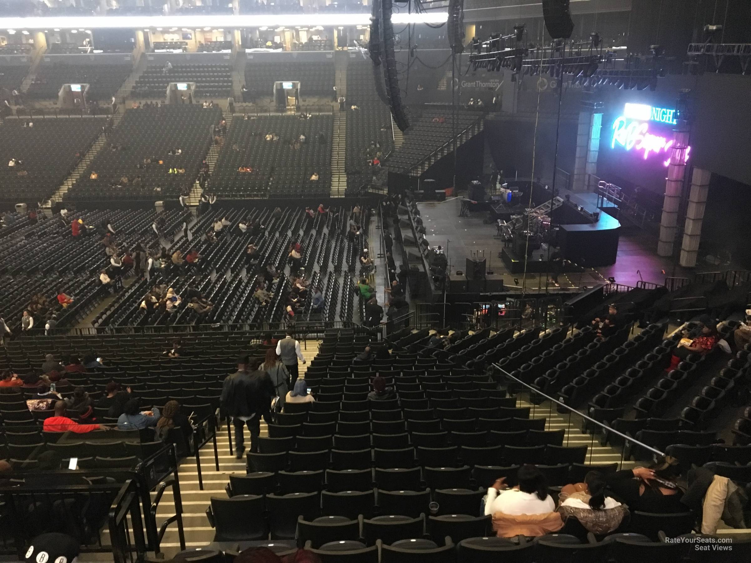 section 106, row 6 seat view  for concert - barclays center