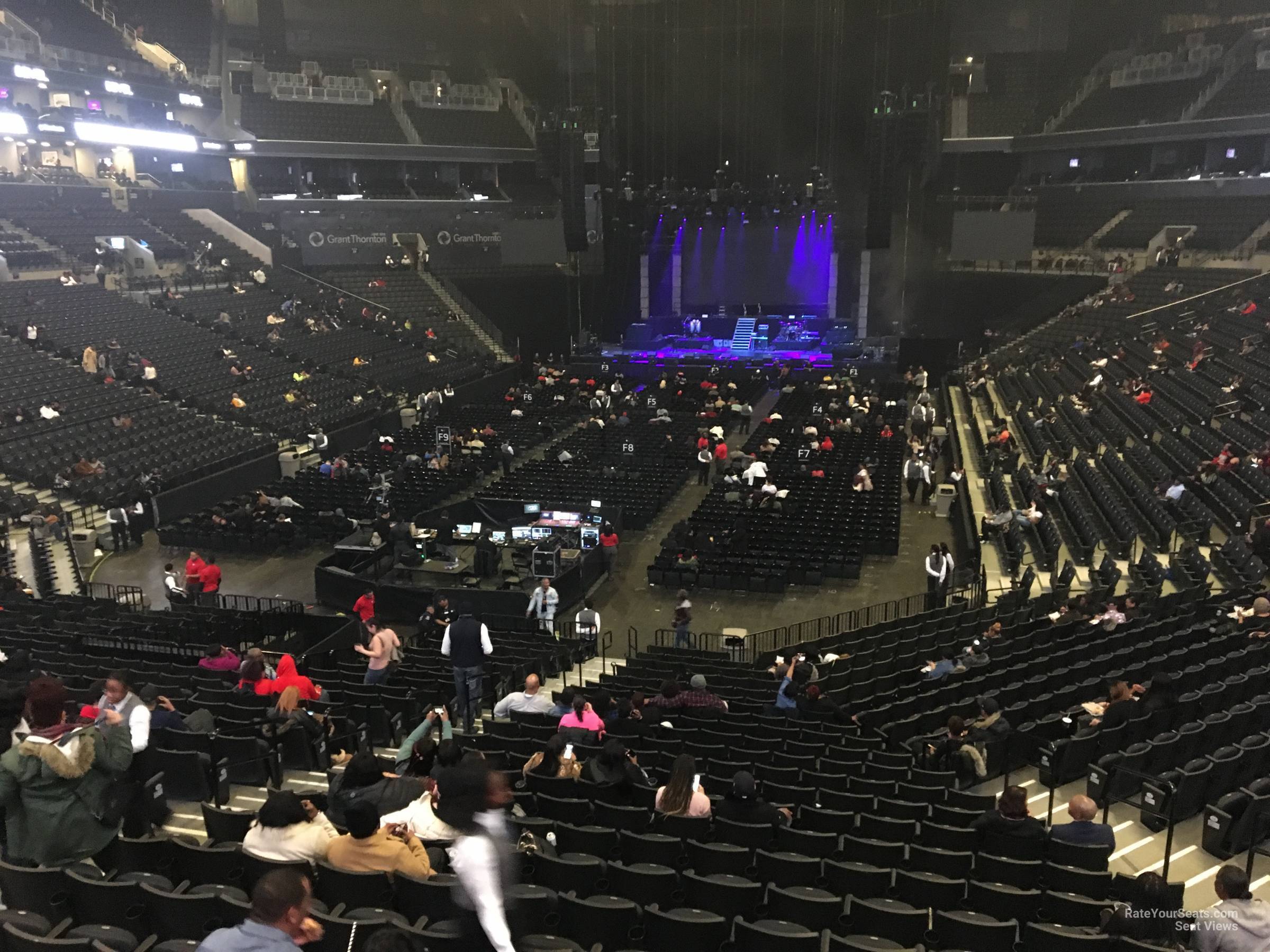 section 115, row 6 seat view  for concert - barclays center