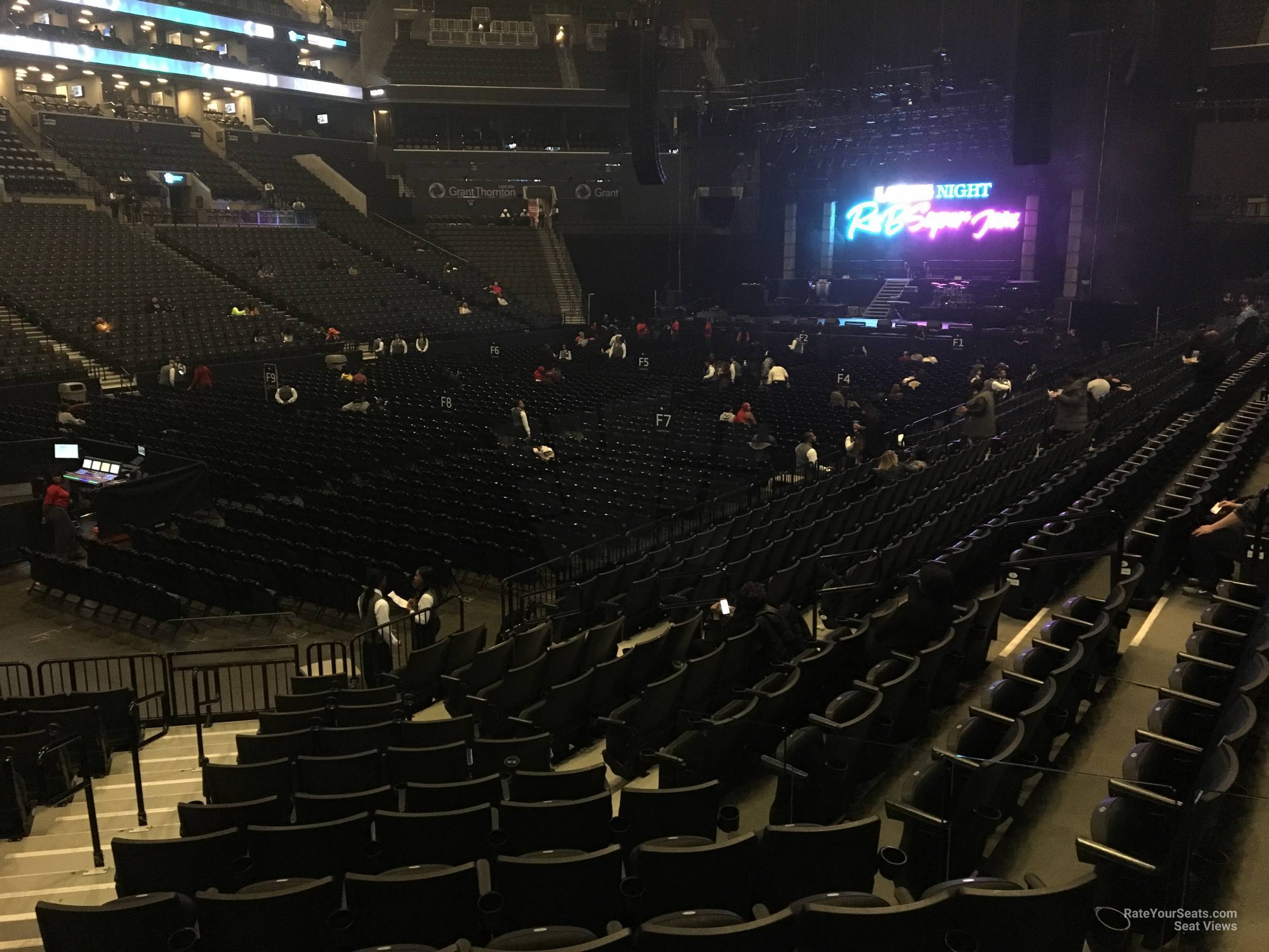section 12, row 10 seat view  for concert - barclays center