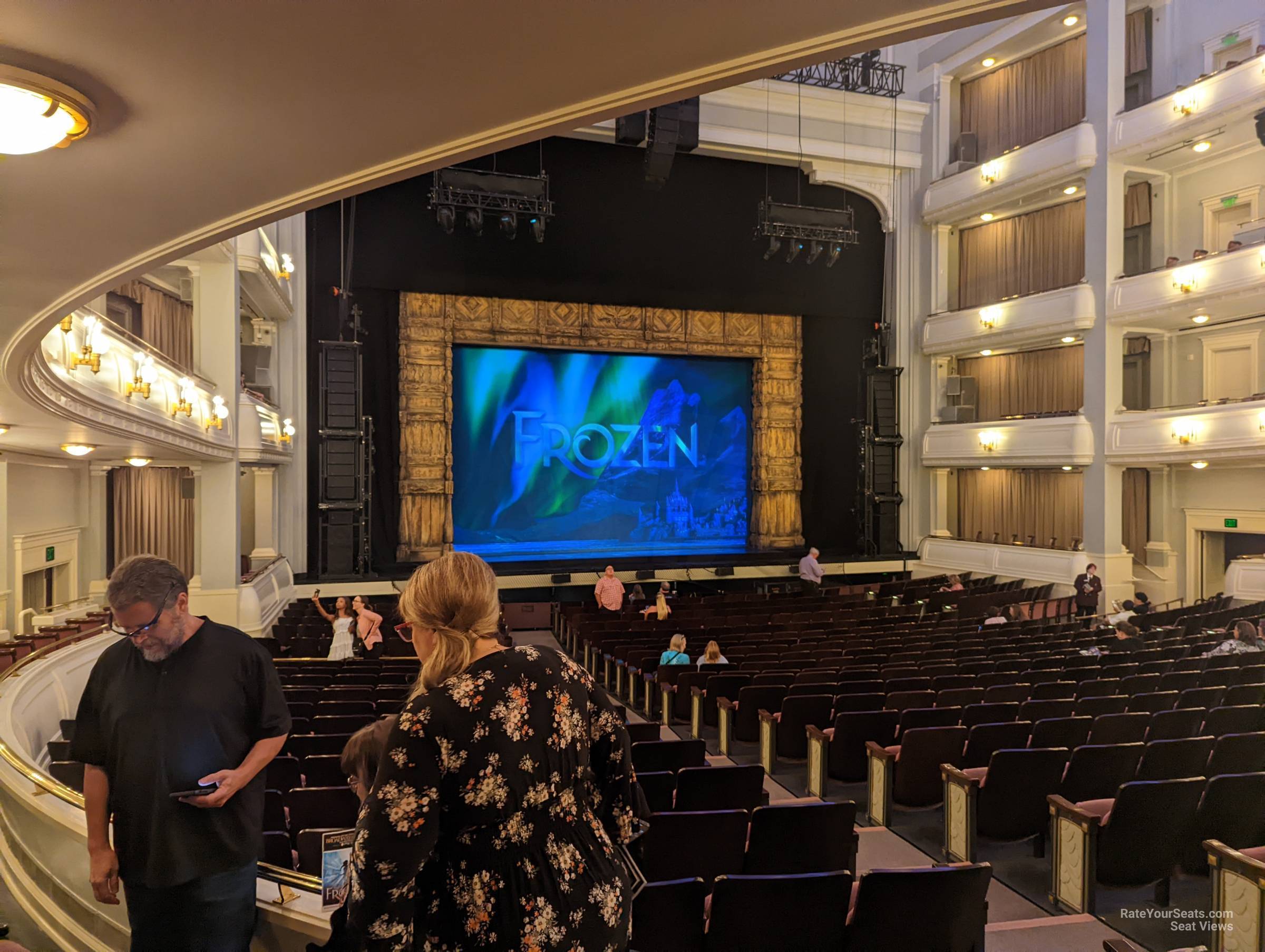 parterre left, row w seat view  - bass performance hall