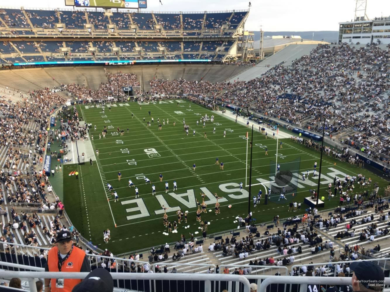 section nju, row 64 seat view  - beaver stadium