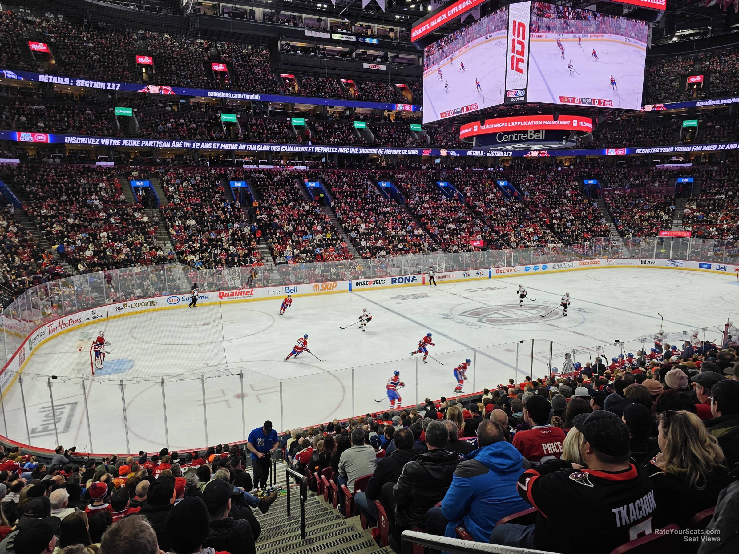section 104, row n seat view  for hockey - bell centre
