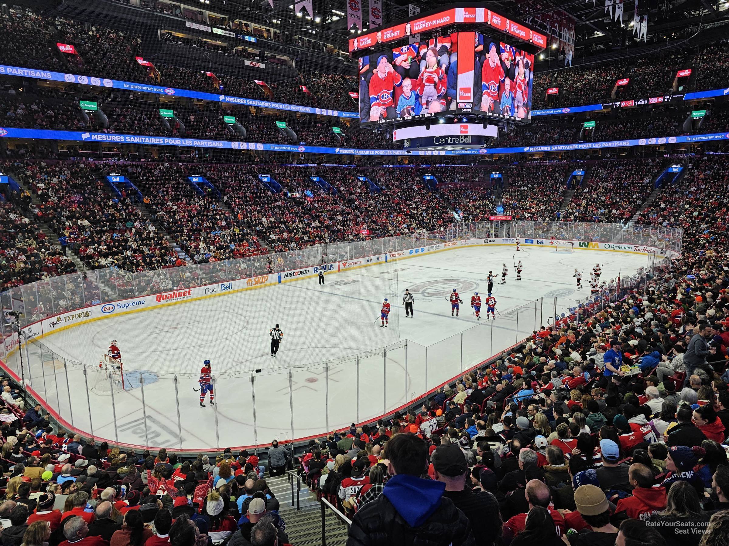 section 105, row m seat view  for hockey - bell centre